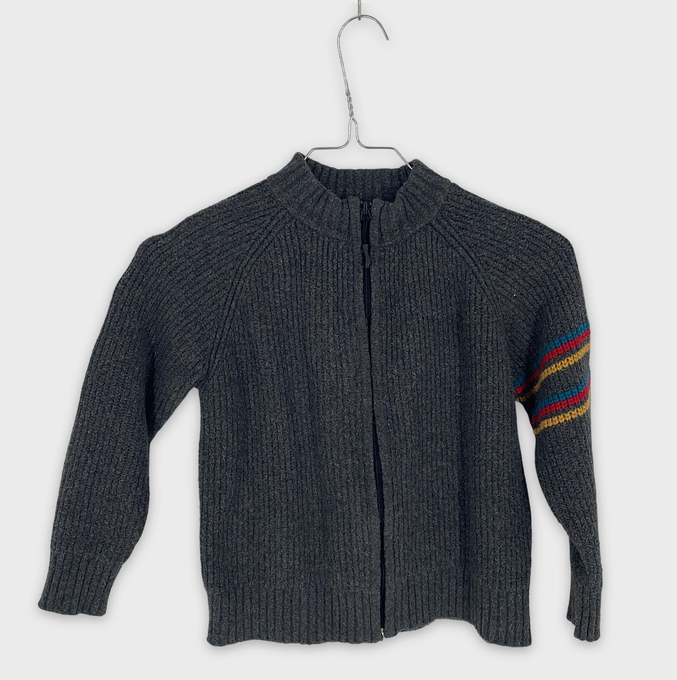 0-AO 76 - Cardigan zippé - Taille Enfant 8 ans