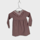 0-H&M - Robe à carreaux volantée - 6 ans