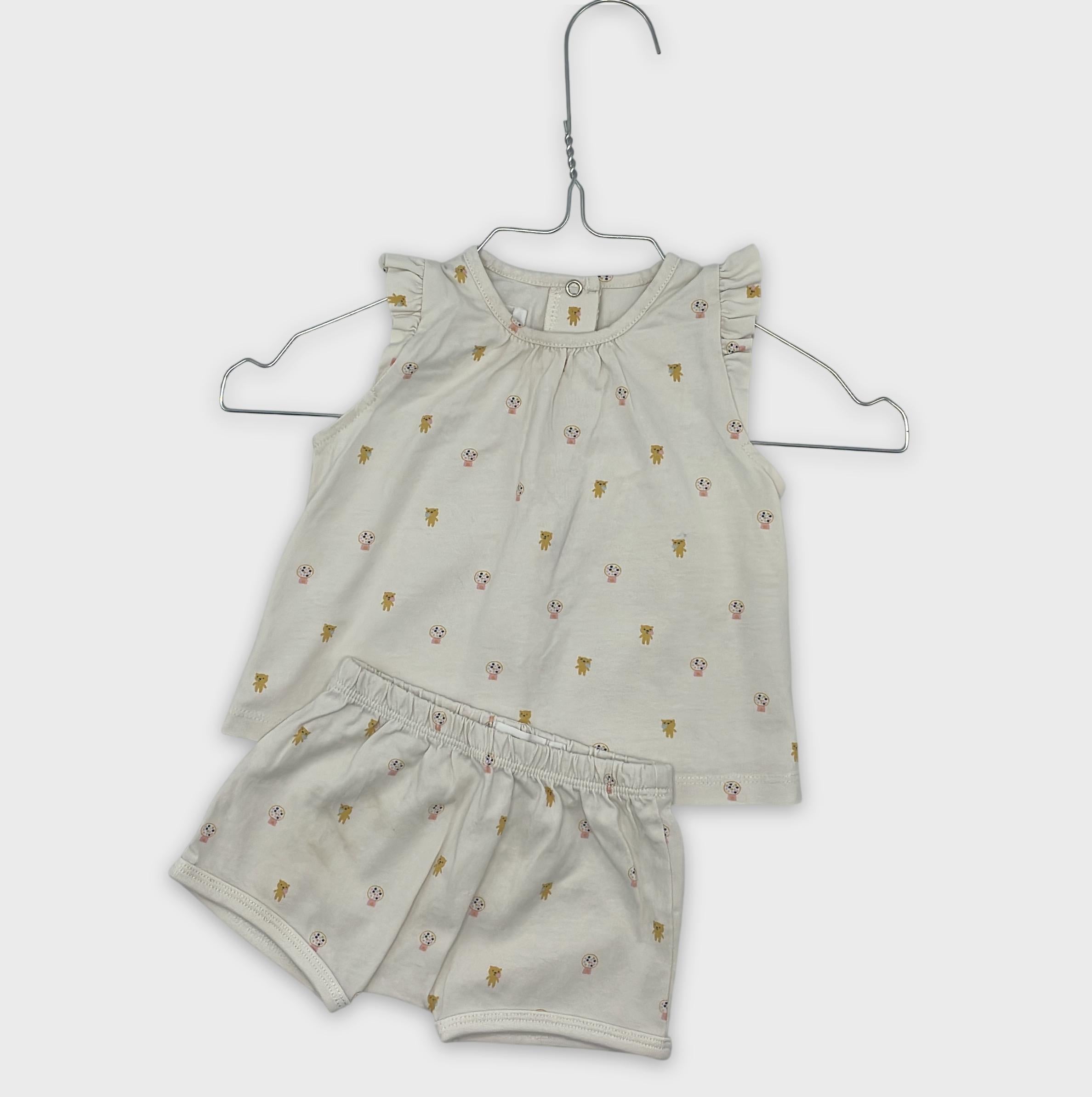 0-P'TIT FILOU - Ensemble short et top - 9 mois