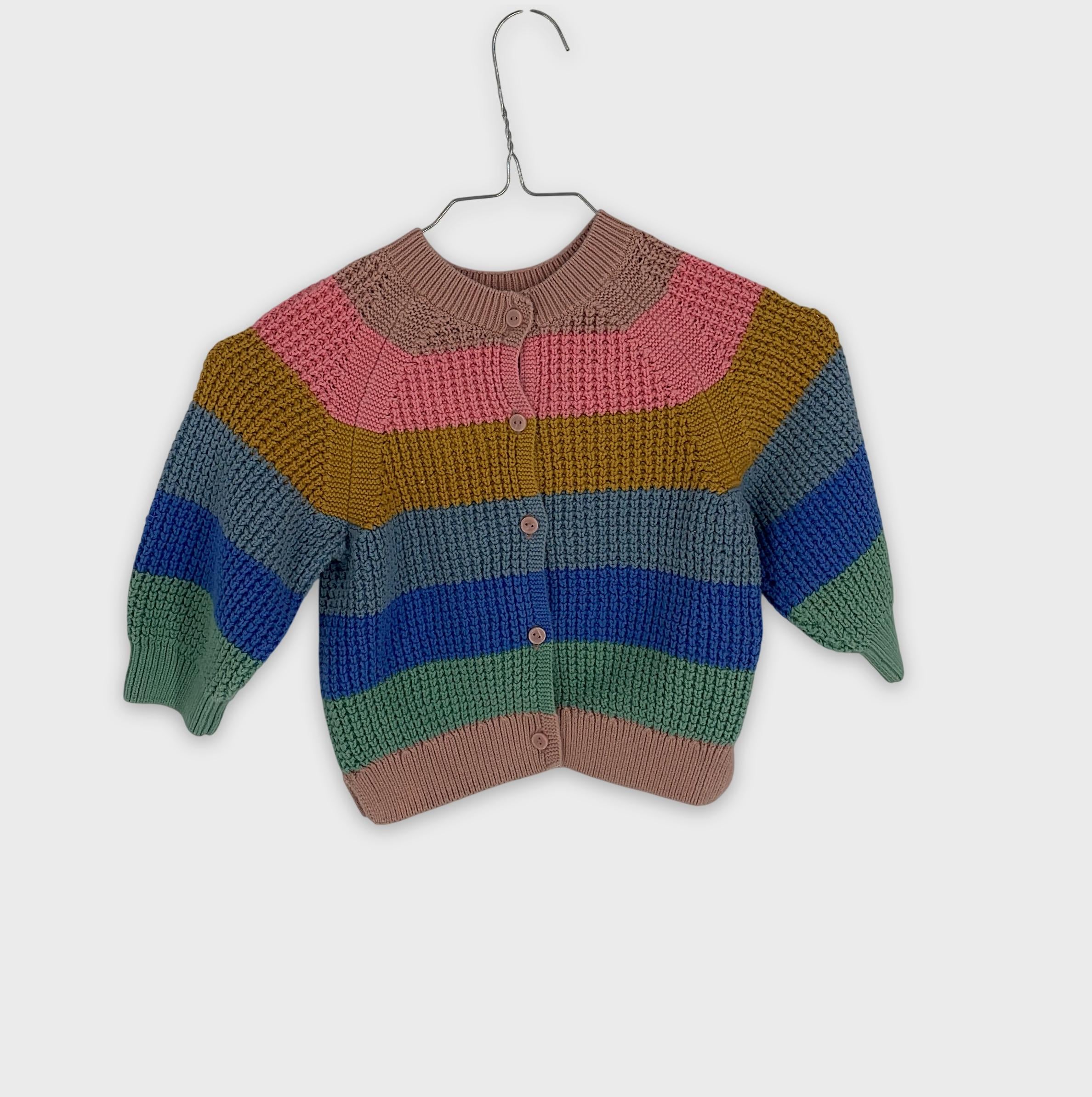 0-ARKET - Cardigan Enfant Rayé - 1-2 ans
