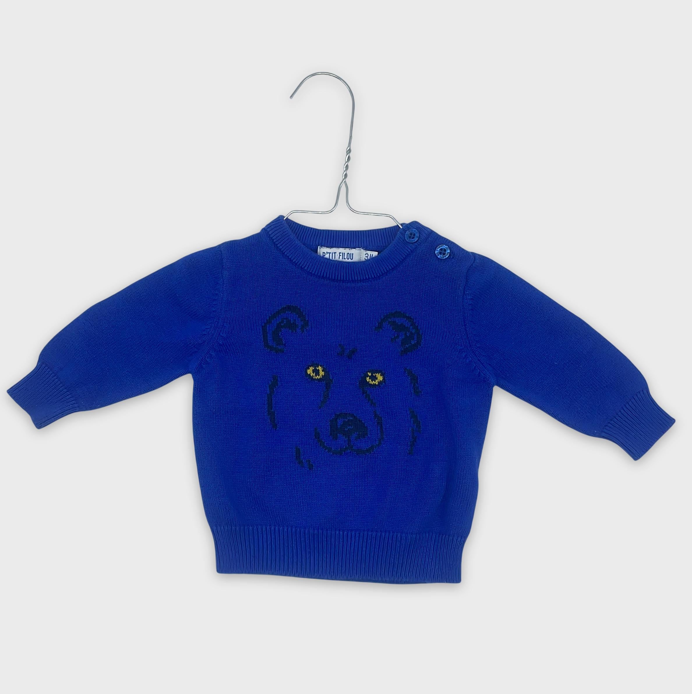 0-P'TIT FILOU - Pull - 3 mois