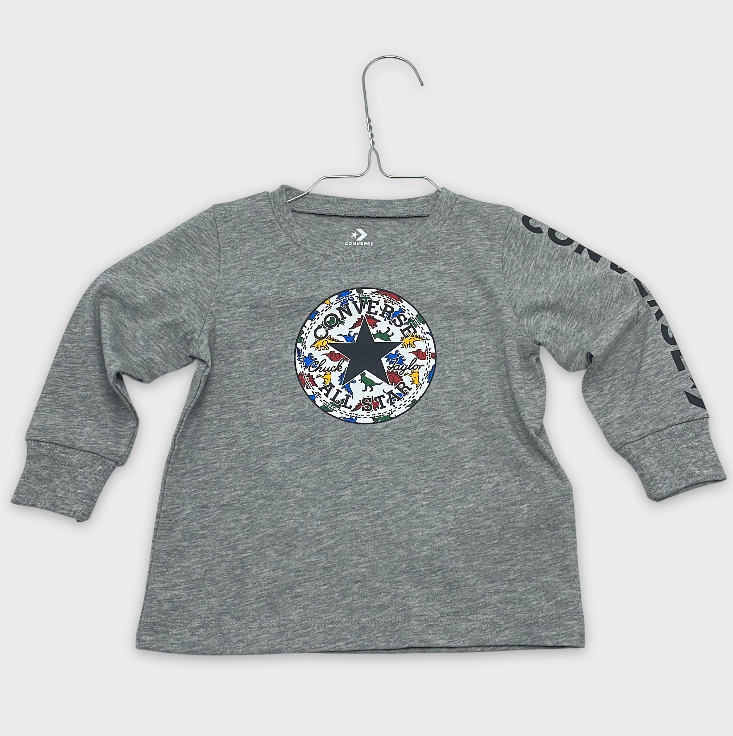 0-T-shirt manches longues Converse 12 mois