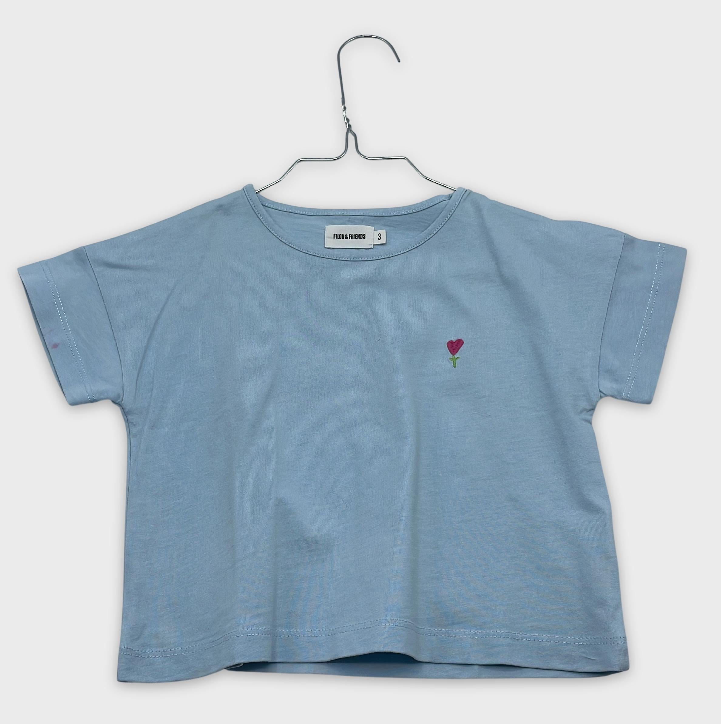 0-T-shirt manches courtes Filou & friends 3 ans