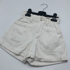 1-Short ZARA, taille 9 ans, couleur blanc 🩳