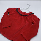 1-Ensemble CYRILLUS, taille 6 ans, rouge en velours 👧