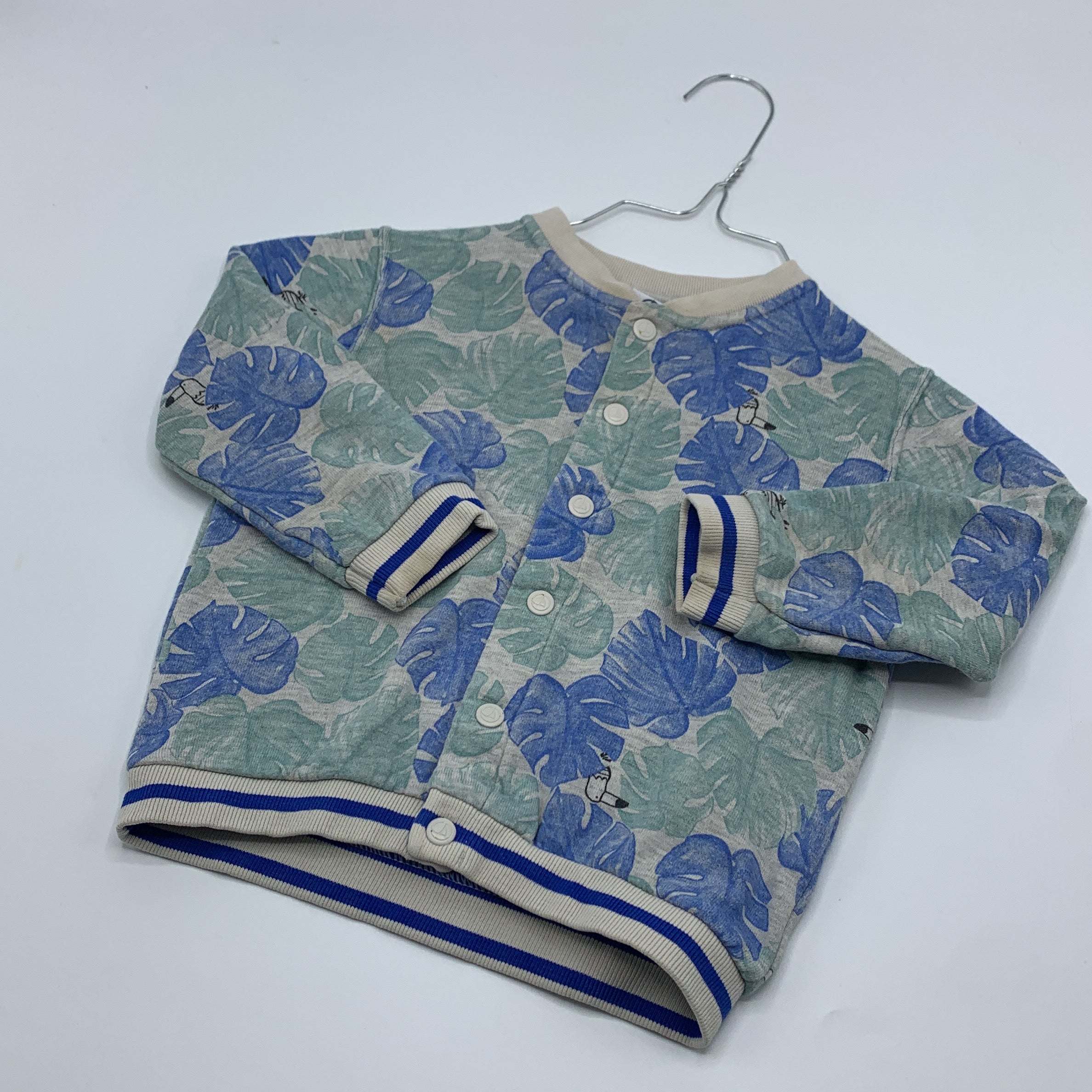 1-Petit Bateau, Veste à motifs tropicaux 🌴