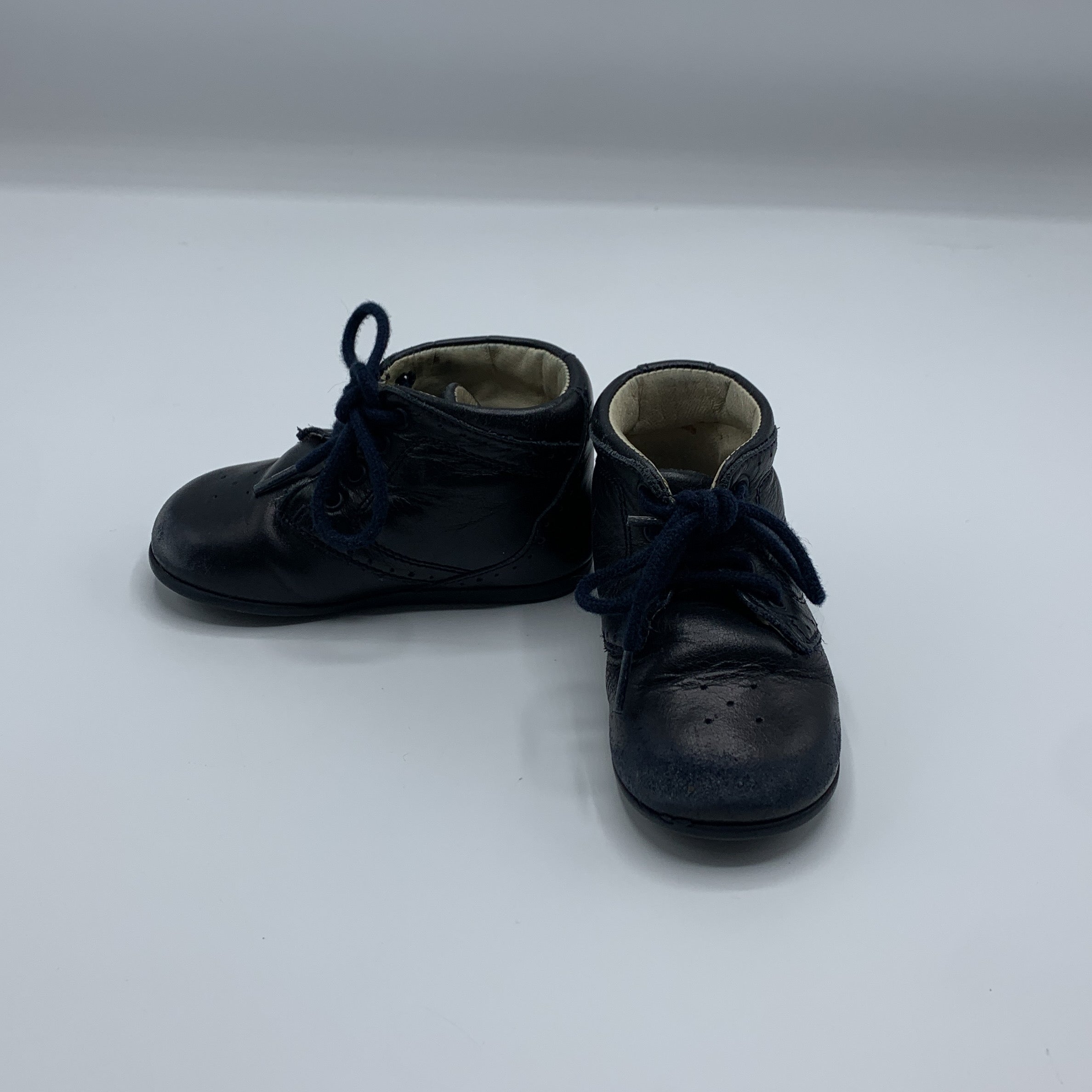 1-Jacadi 👞 Bottines en cuir marine T21