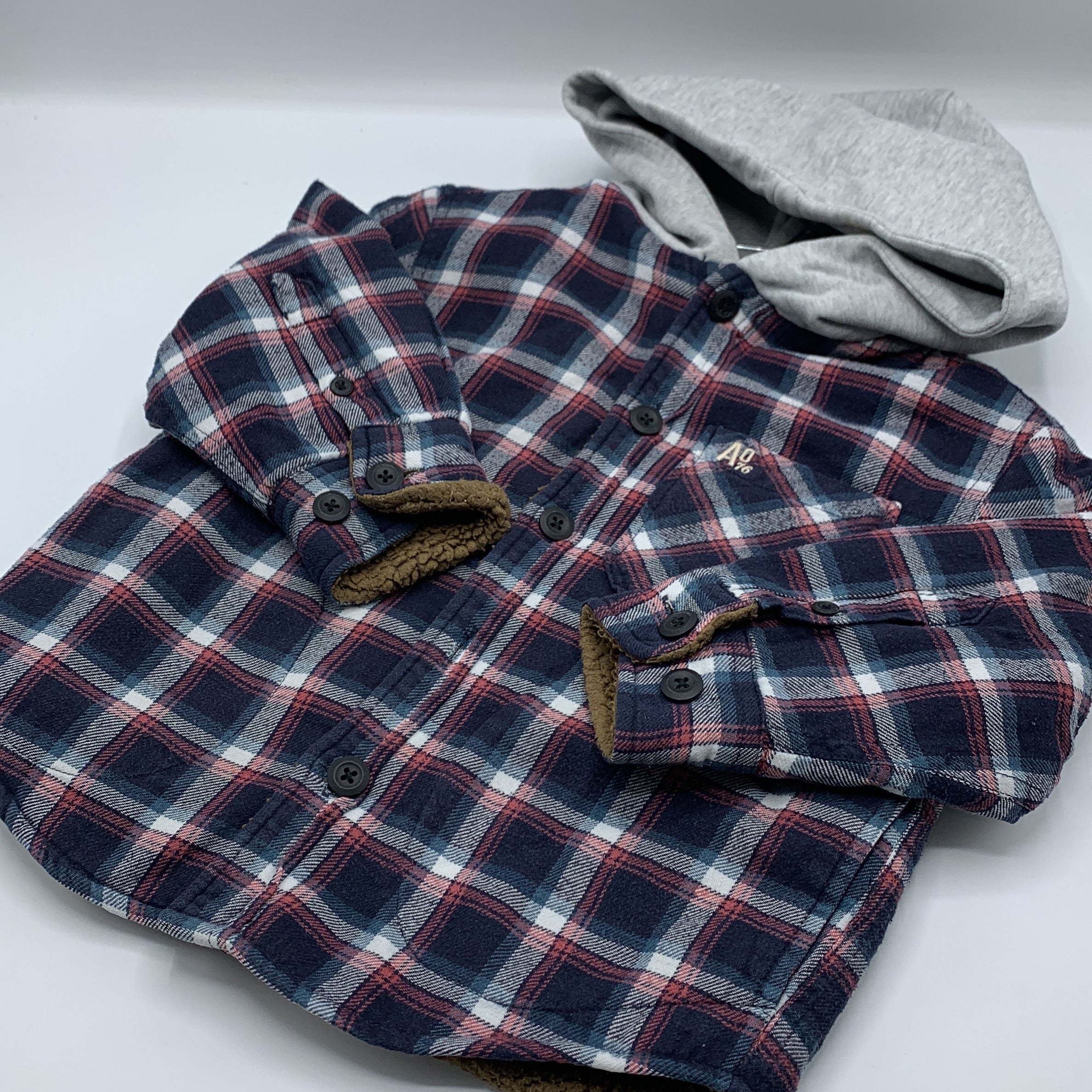 1-American Outfitters AO76 Veste à Capuche à Carreaux 🧸