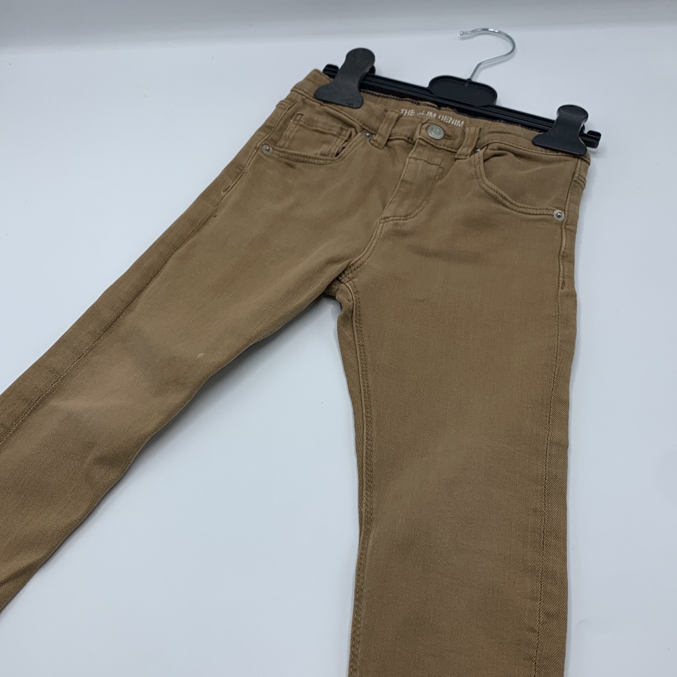 1-Pantalon ZARA, The Slim Denim, enfant