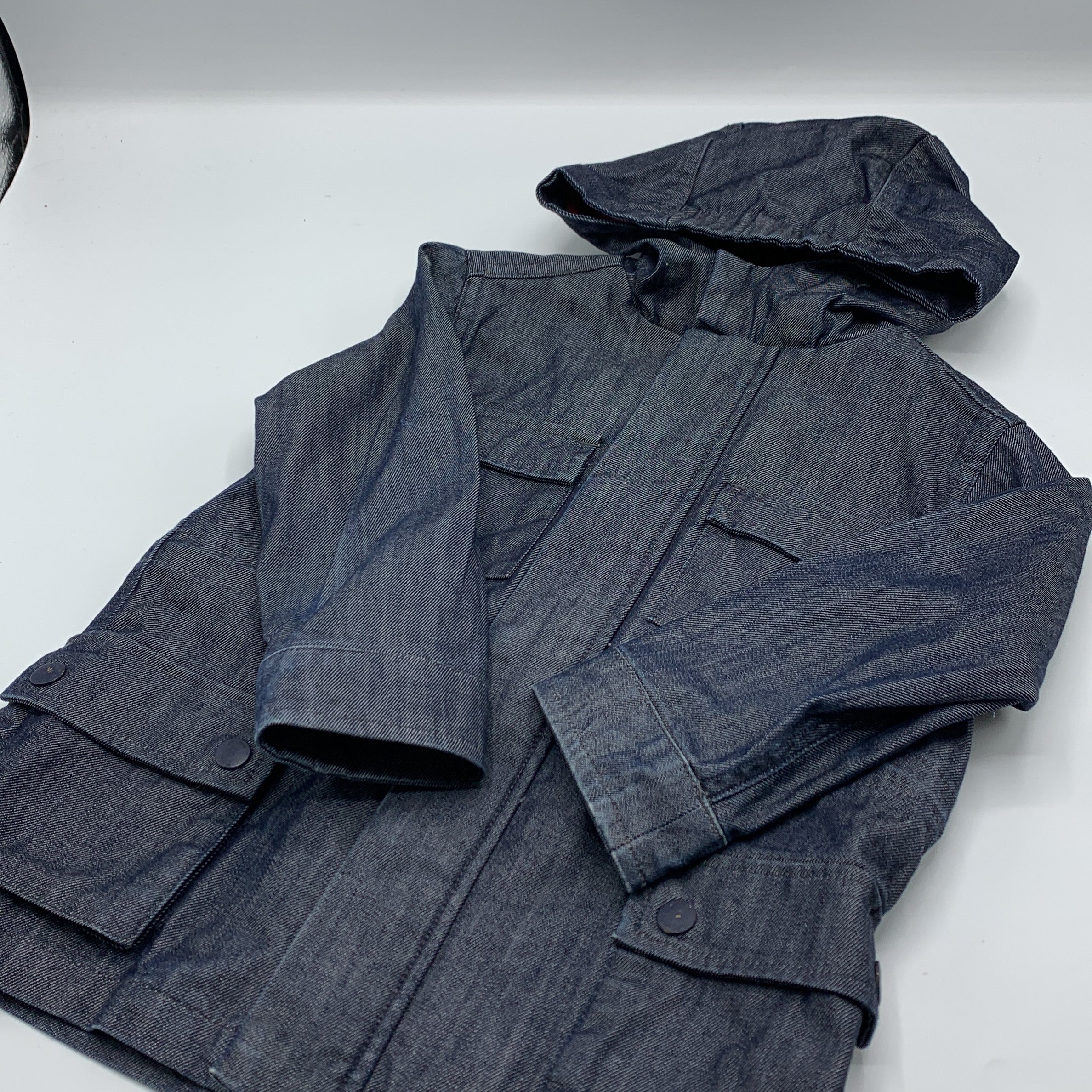 1-Veste Jacadi Paris en jean avec capuche 🧥