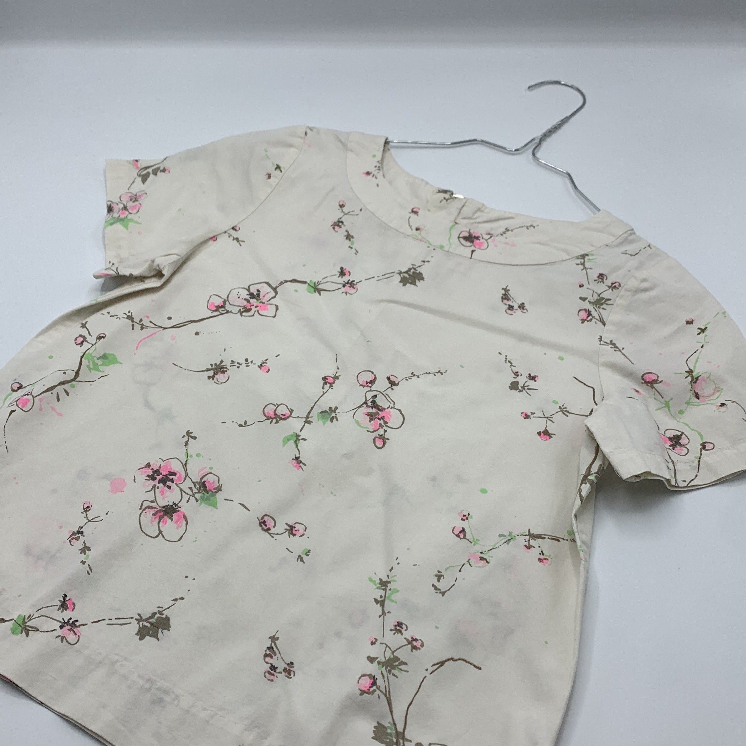 1-T-shirt Bonpoint 🌸, motif floral, taille 10 ans
