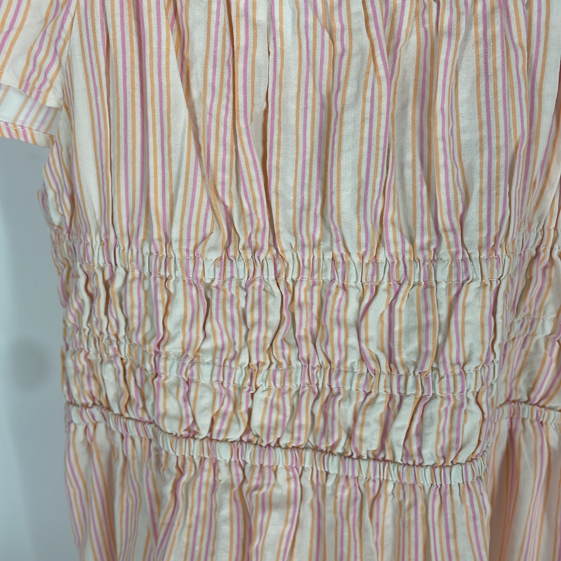 1-ZARA - Robe Courte à Smocks - 9-10 ans