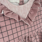 1-H&M - Robe à carreaux volantée - 6 ans
