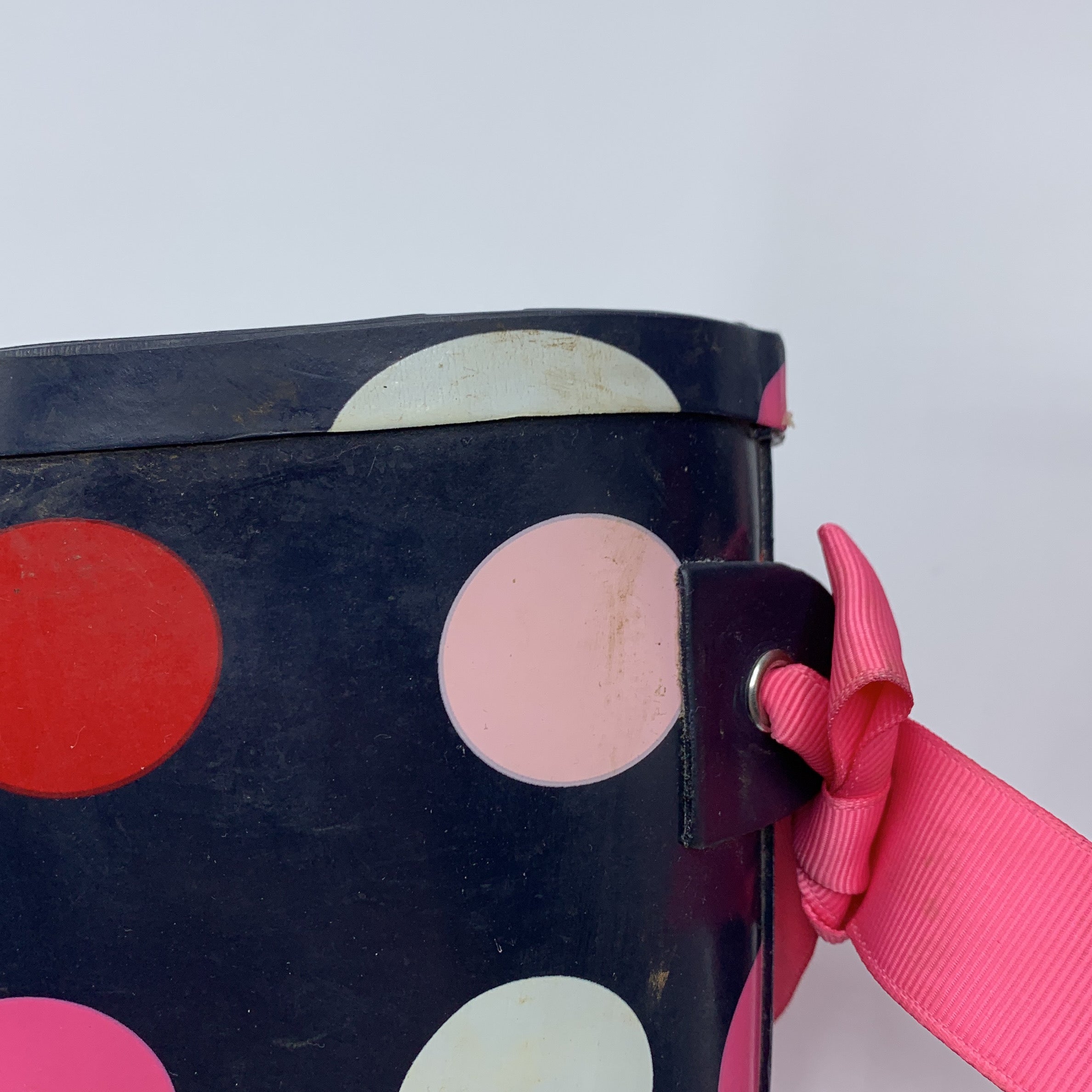 2-Bottes de pluie à pois avec noeud🎀, marque inconnue