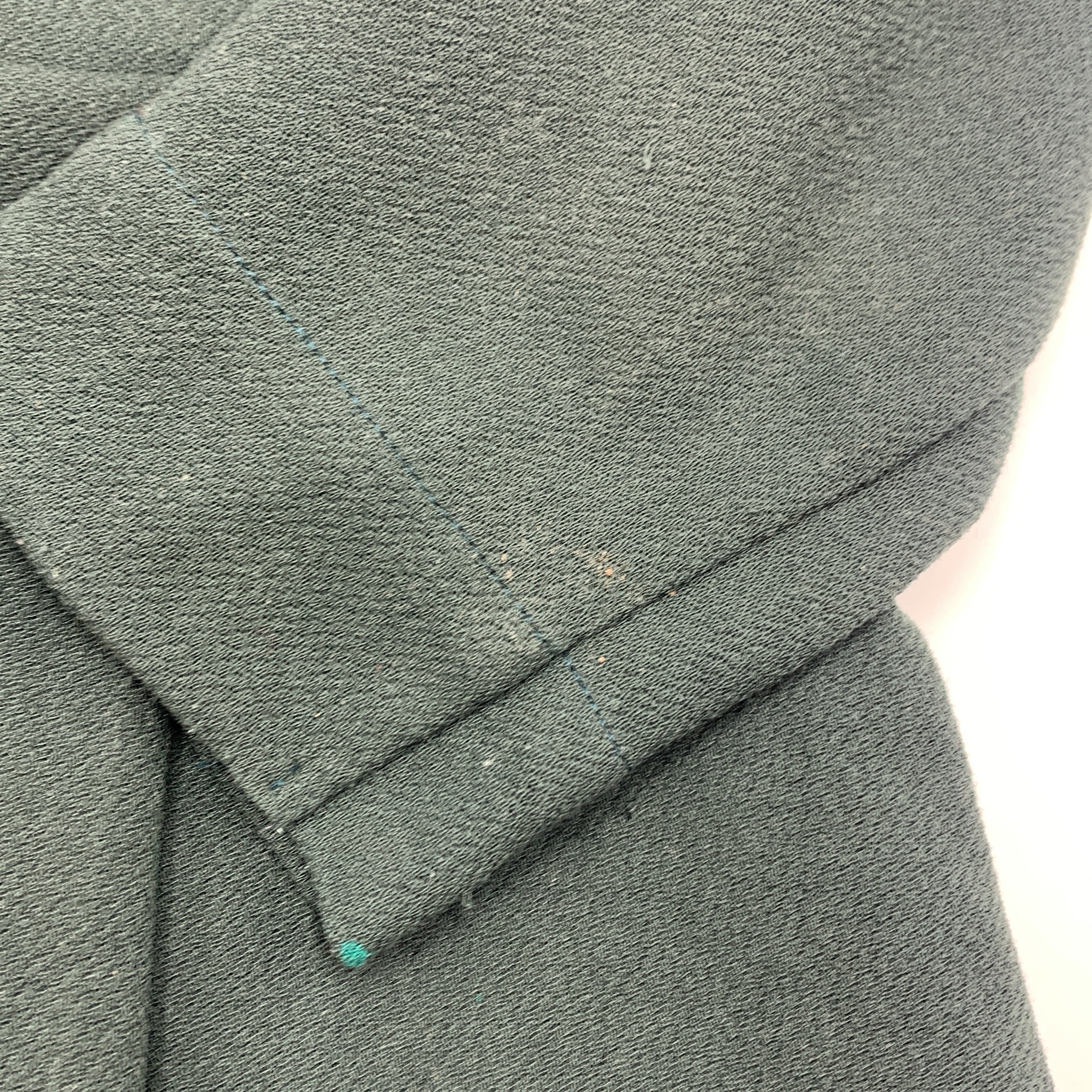 2-Bellerose Robe vert foncé à manches longues et fermeture éclair bleue 👗