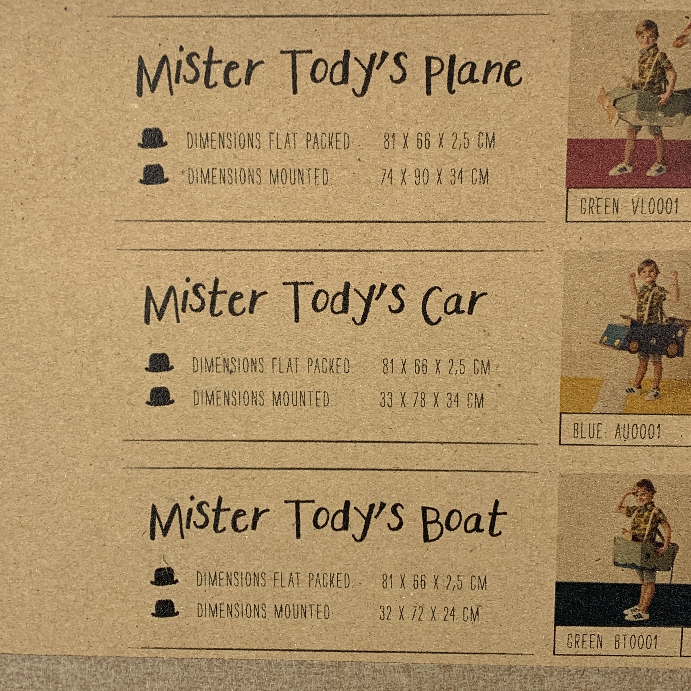 2-Mister Tody - Jouet en carton - Unique