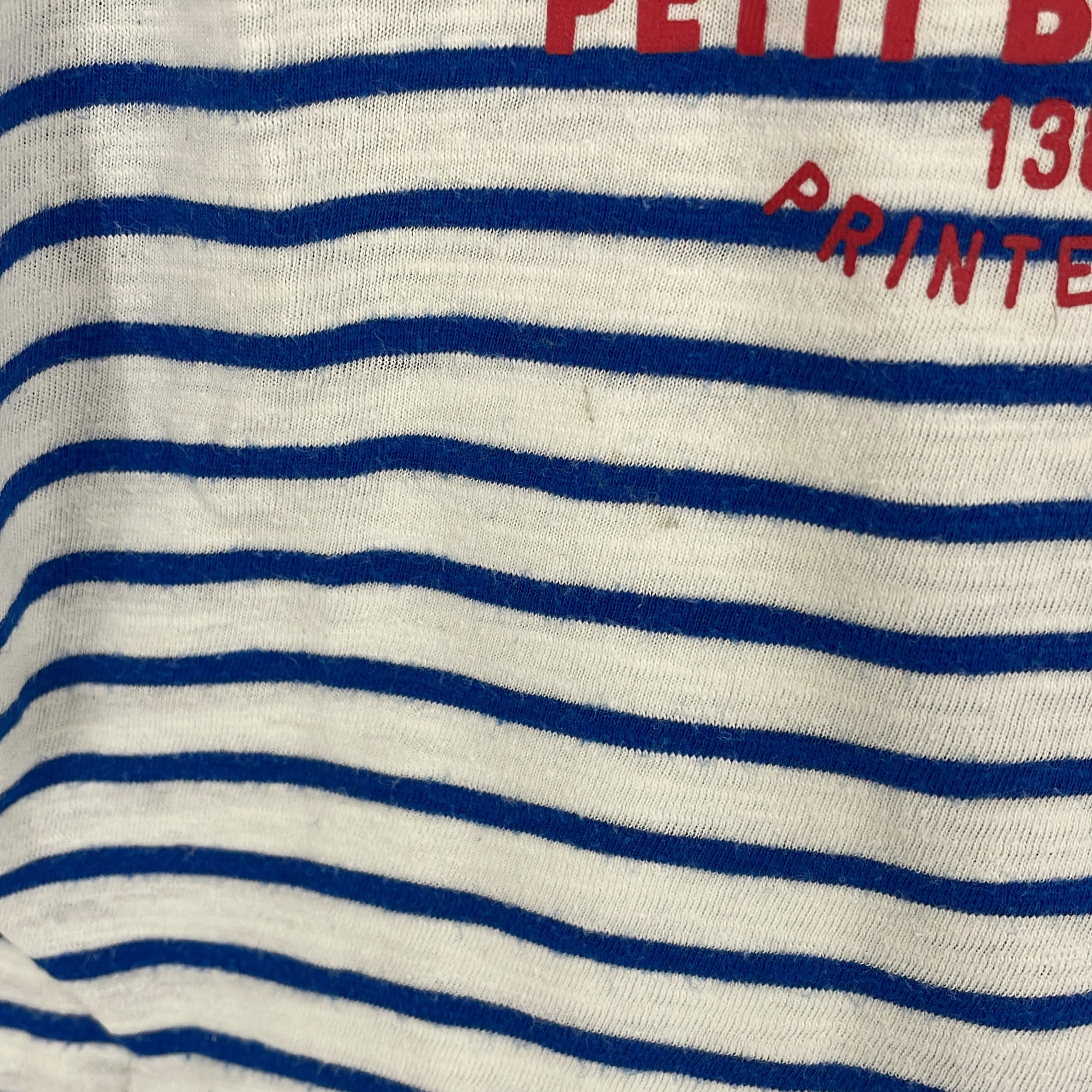 2-Petit Bateau - T-shirt Marinière - 12 mois / 74 cm