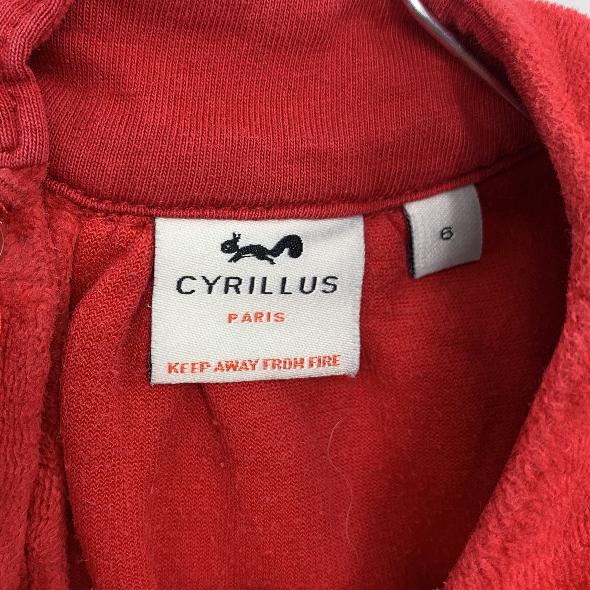 4-Ensemble CYRILLUS, taille 6 ans, rouge en velours 👧