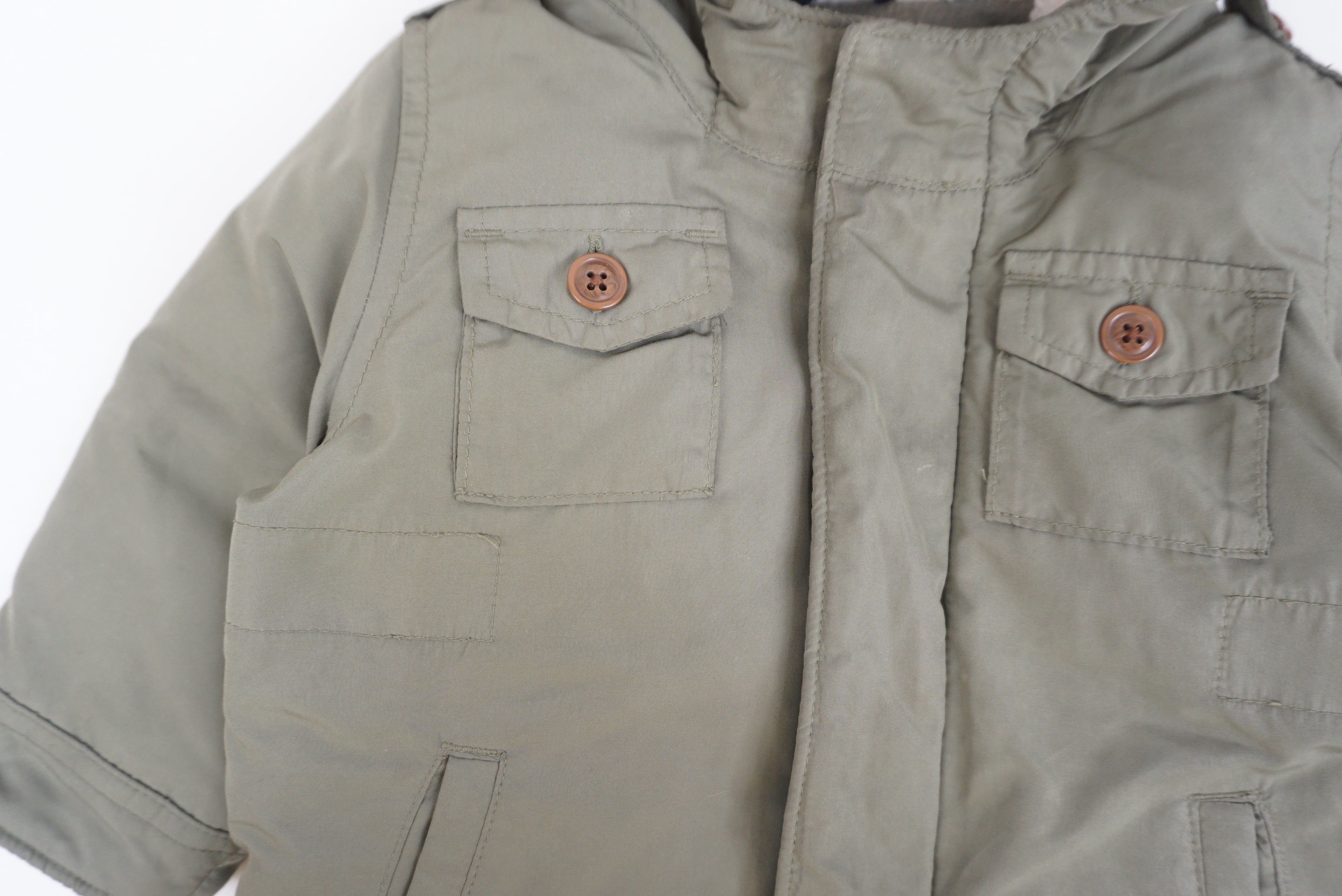 Manteau Vert - 6/12 mois