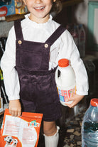 Salopette Prune - 6 ans (neuf)
