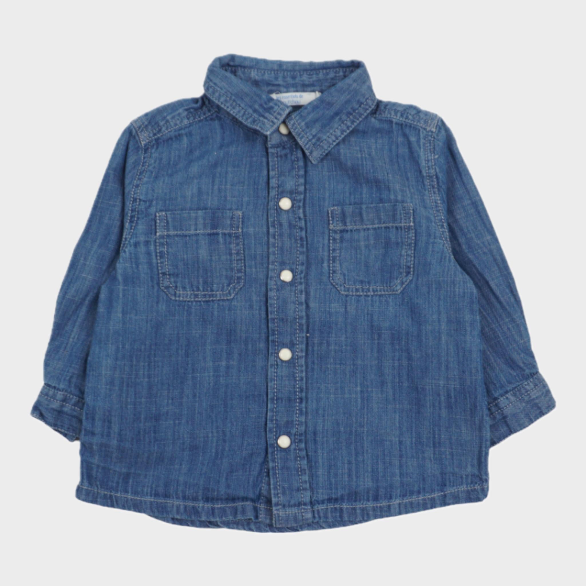 Chemise Bleu - 6 mois