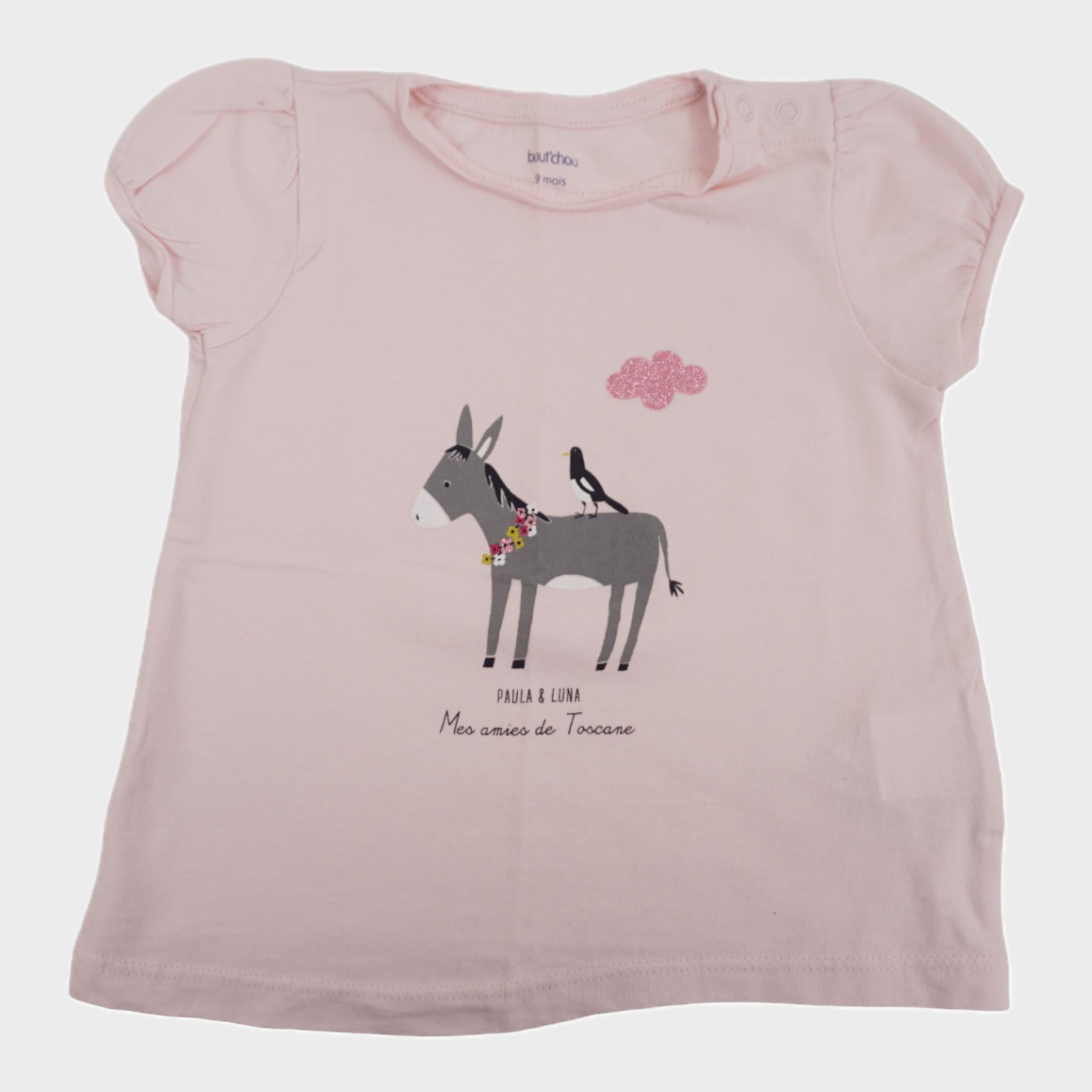 T-shirt Rose - 9 mois