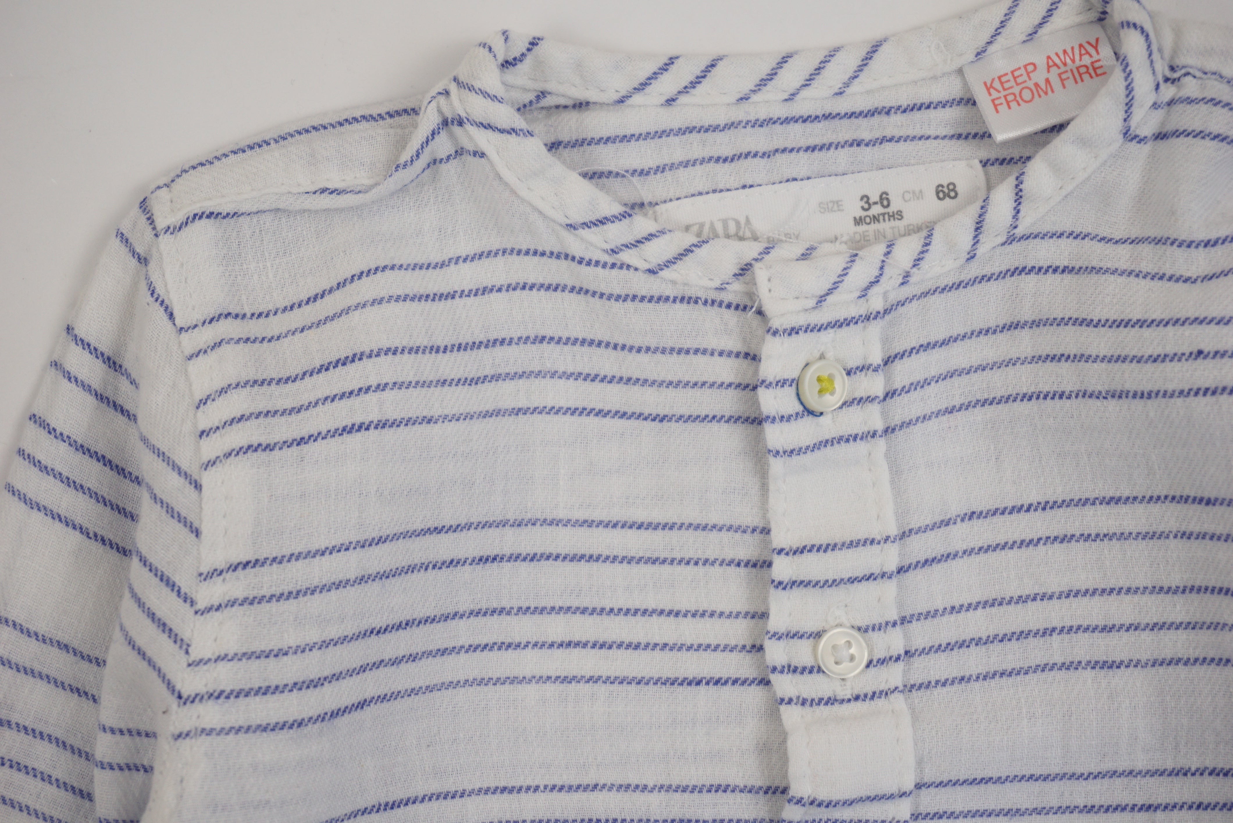 Chemise Blanc - 3/6 mois