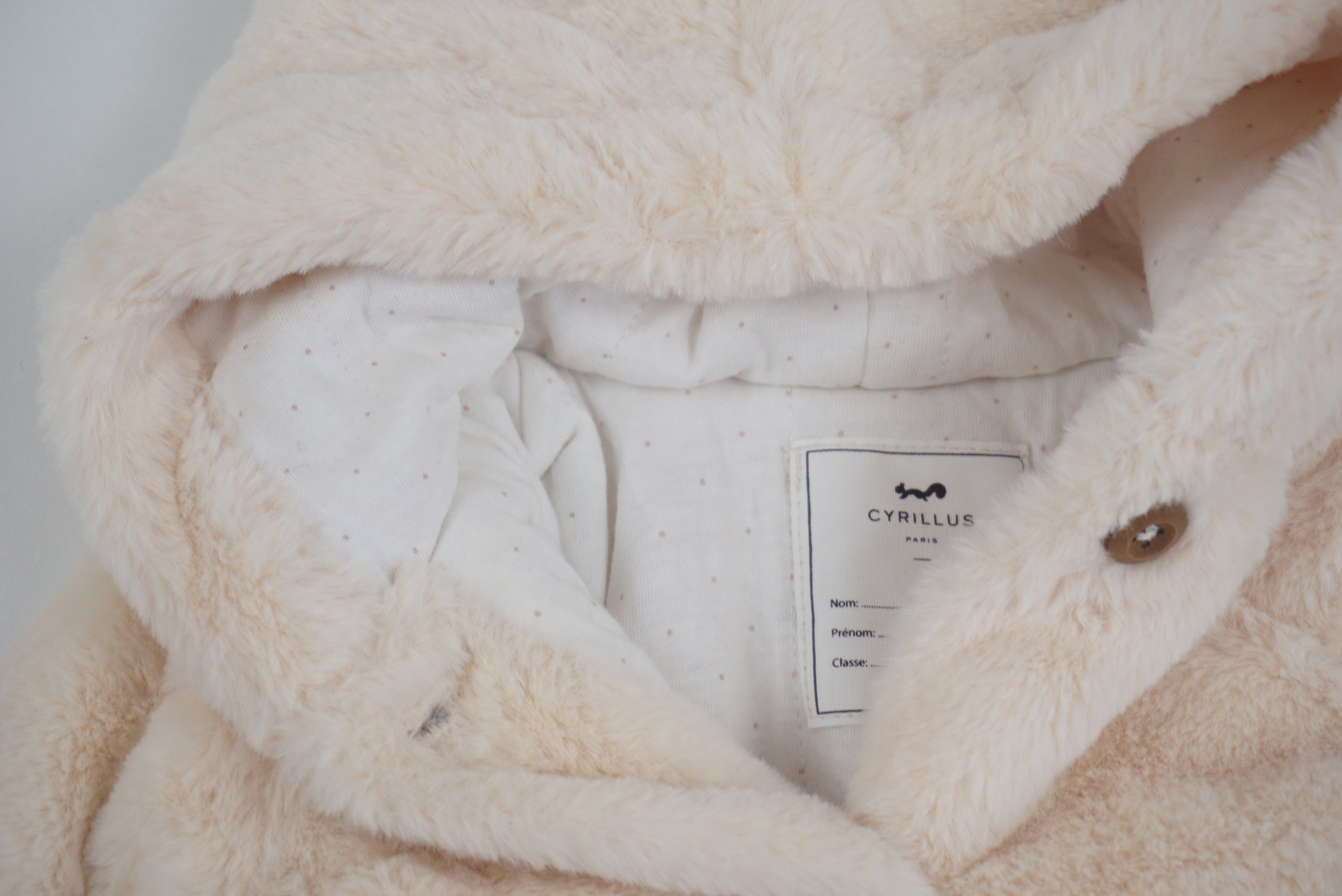 Manteau Crème - 6 mois