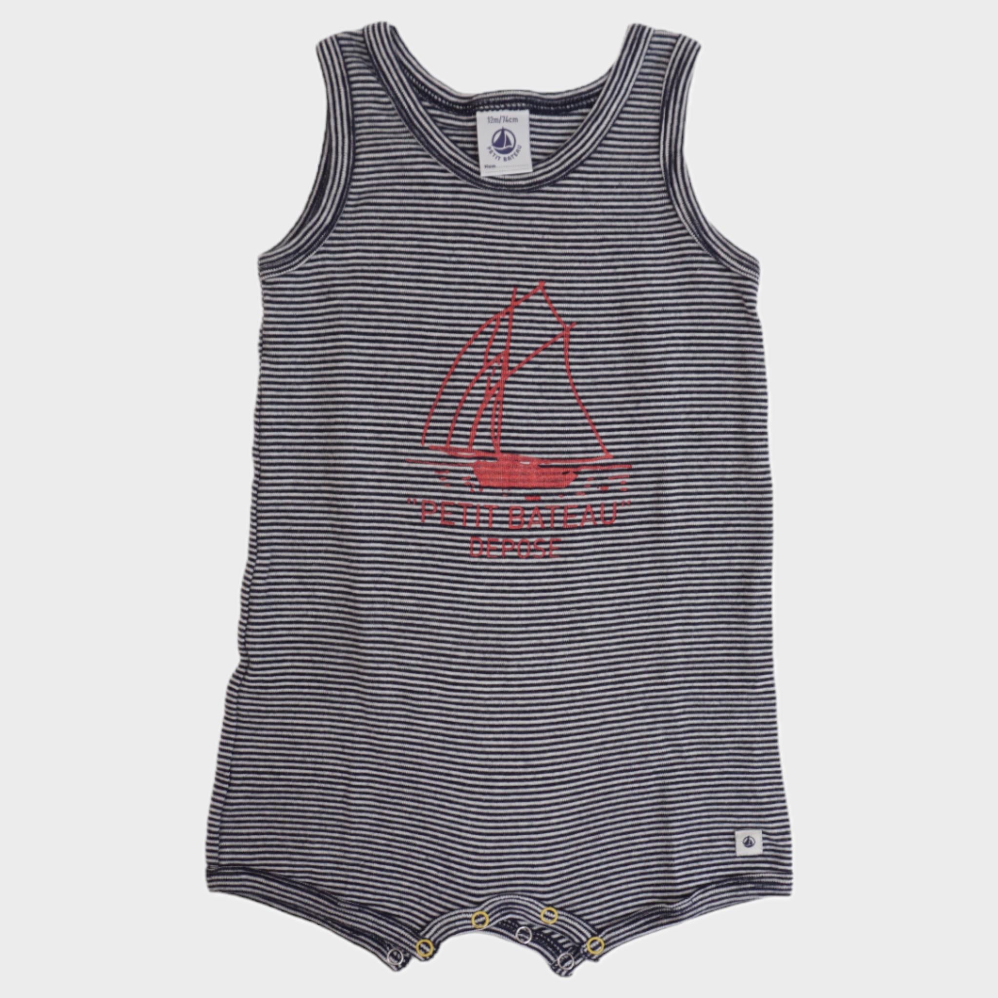Combishort Bleu - 12 mois