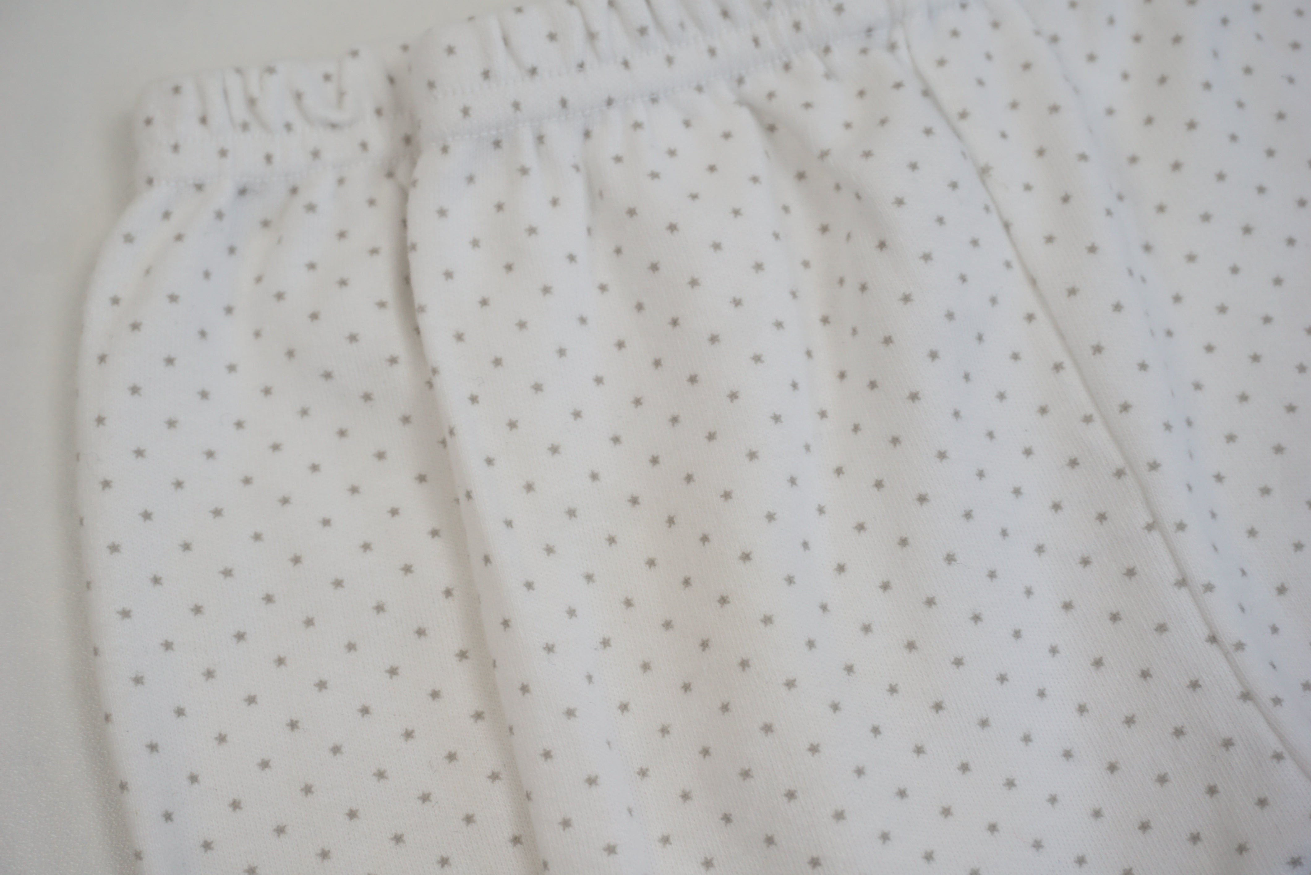 Lot de 2 leggings Blanc - 0 mois