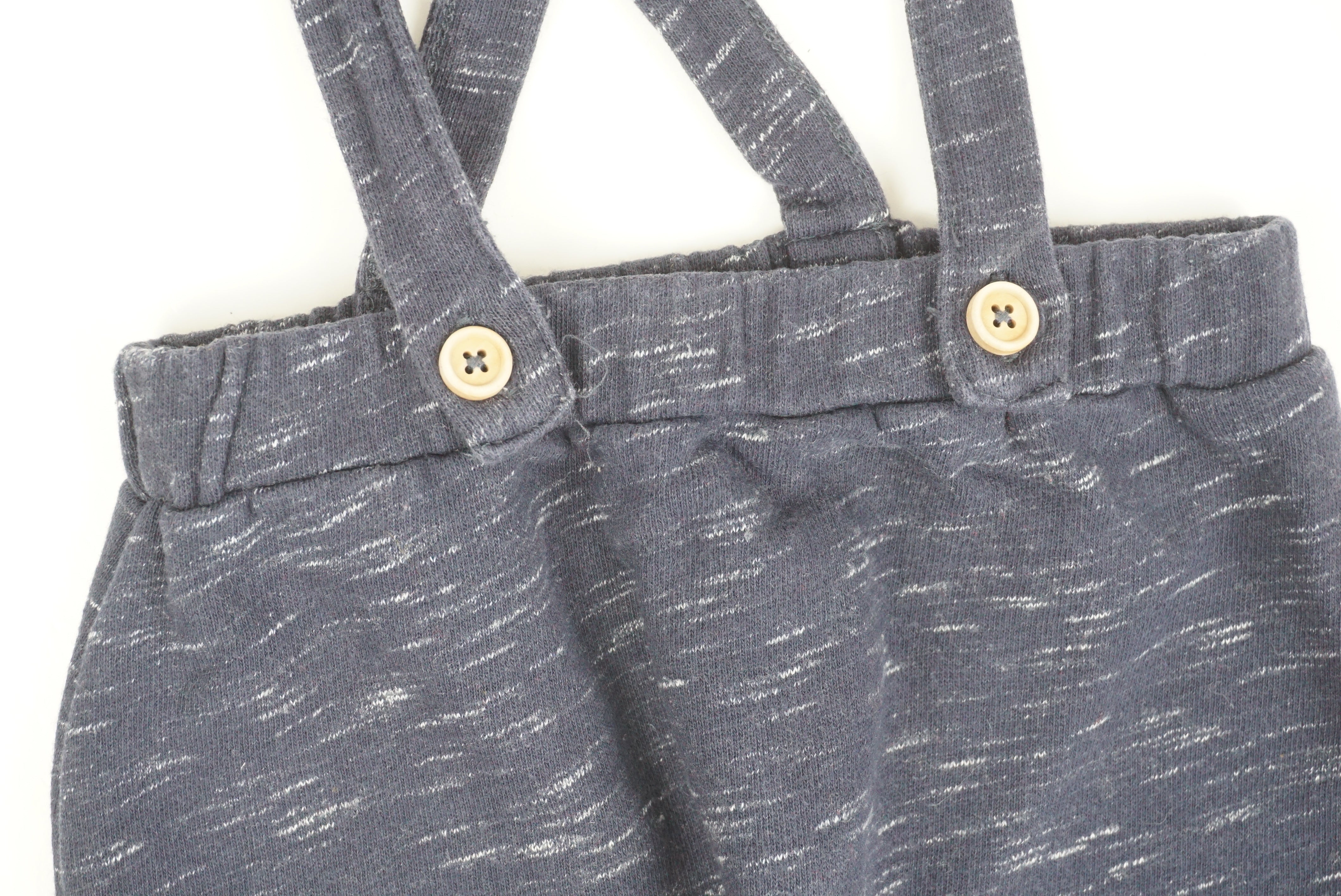 Pantalon à bretelles Bleu - 12 mois