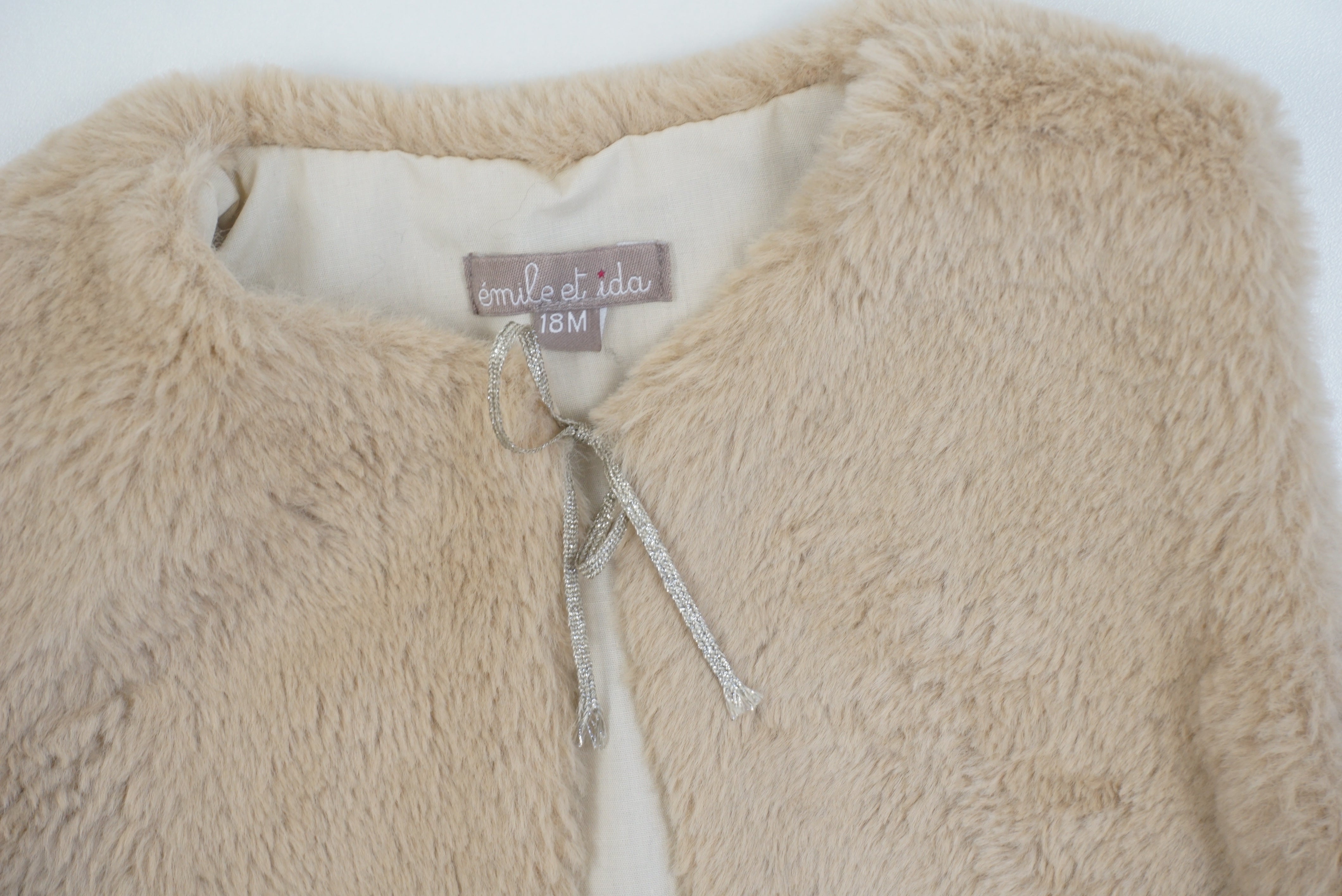 Gilet sans manche Beige - 18 mois