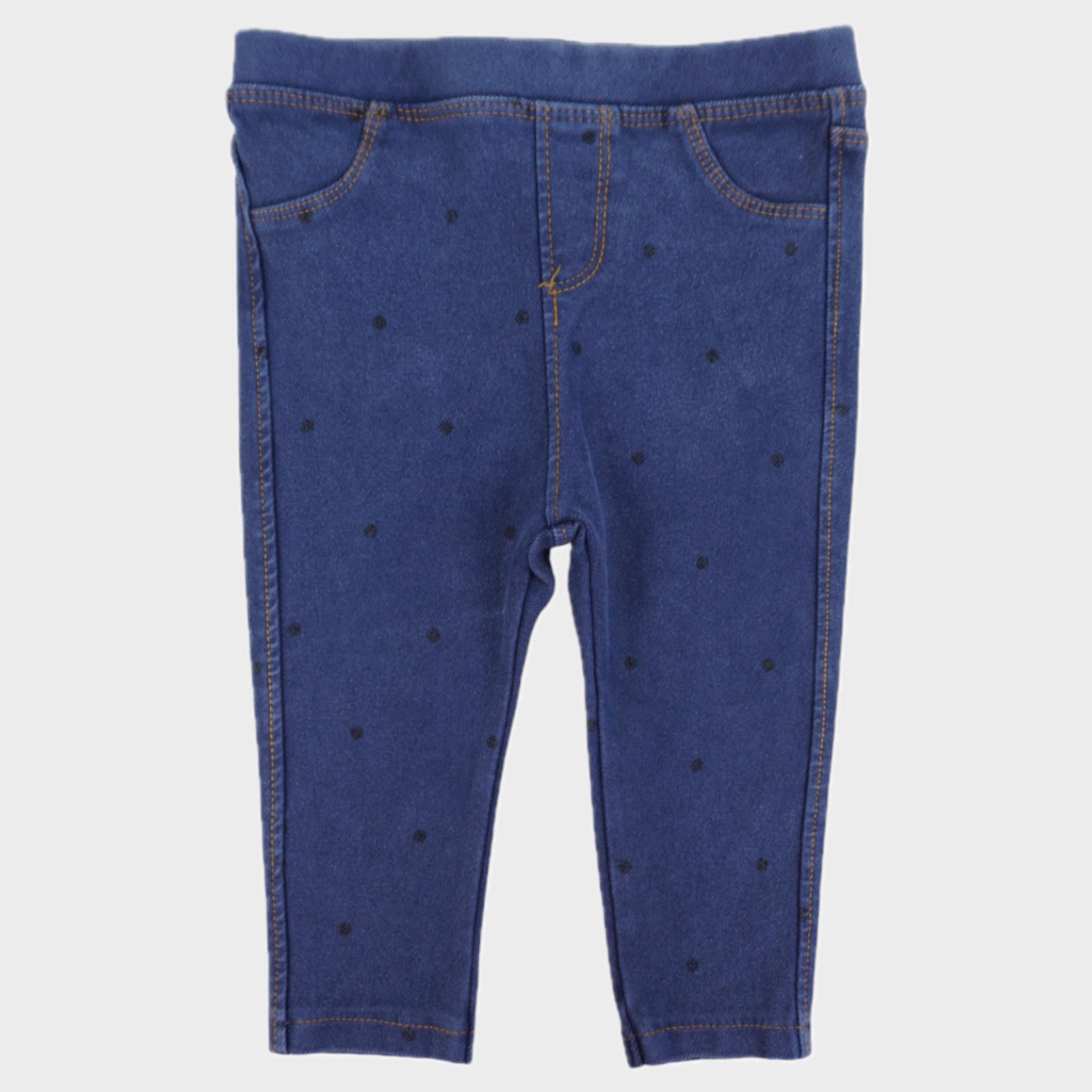 Jegging Bleu - 6/9 mois