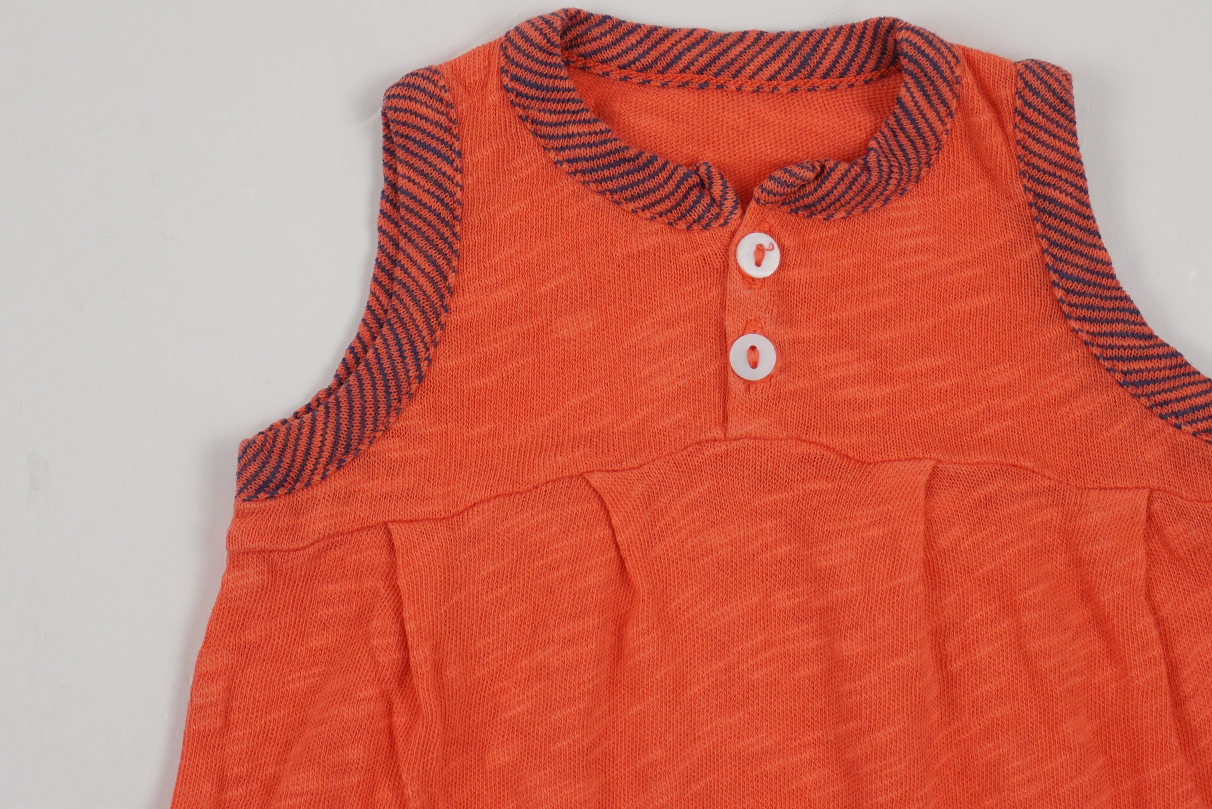 Barboteuse Orange - 0/1 mois