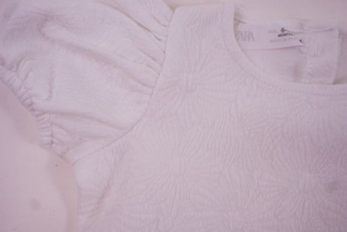 Robe Blanc - 6/9 mois