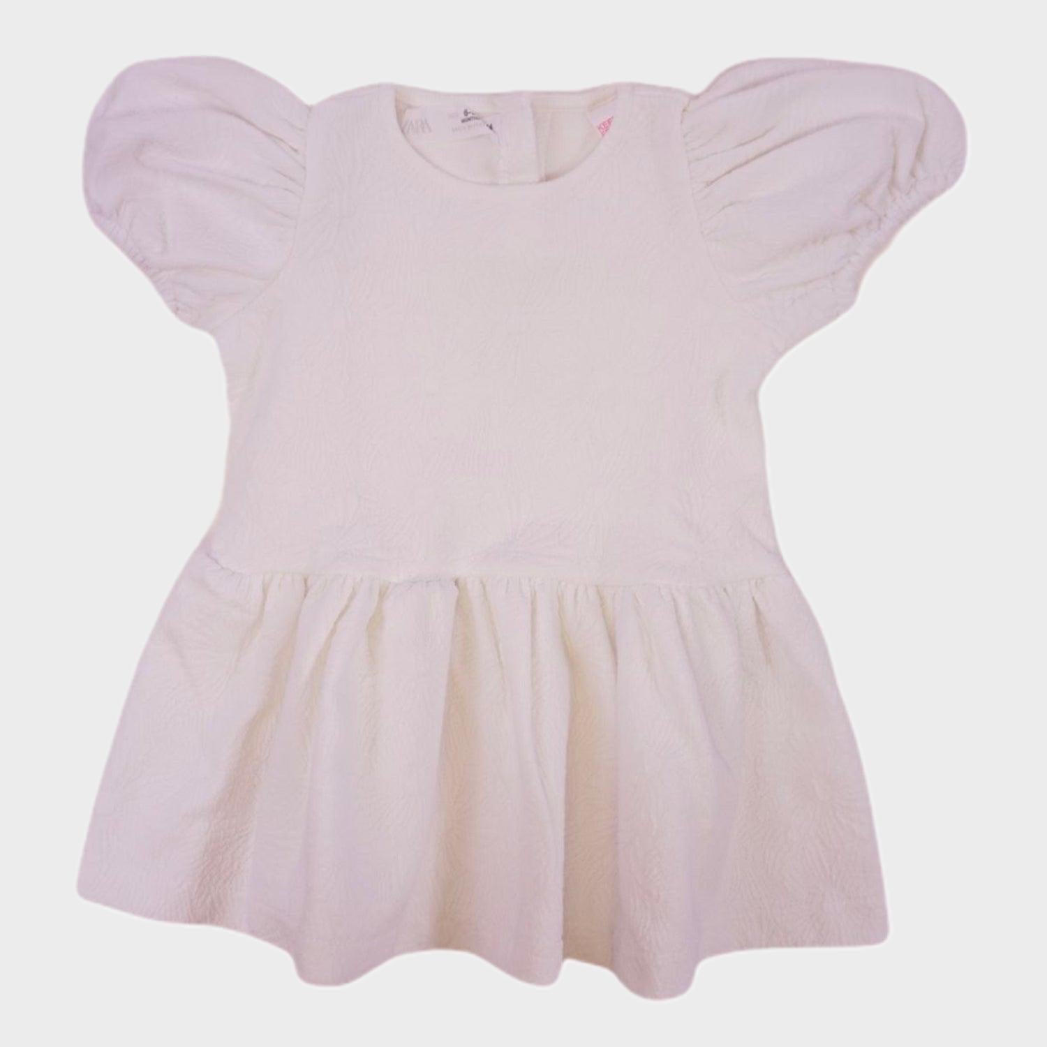 Robe Blanc - 6/9 mois