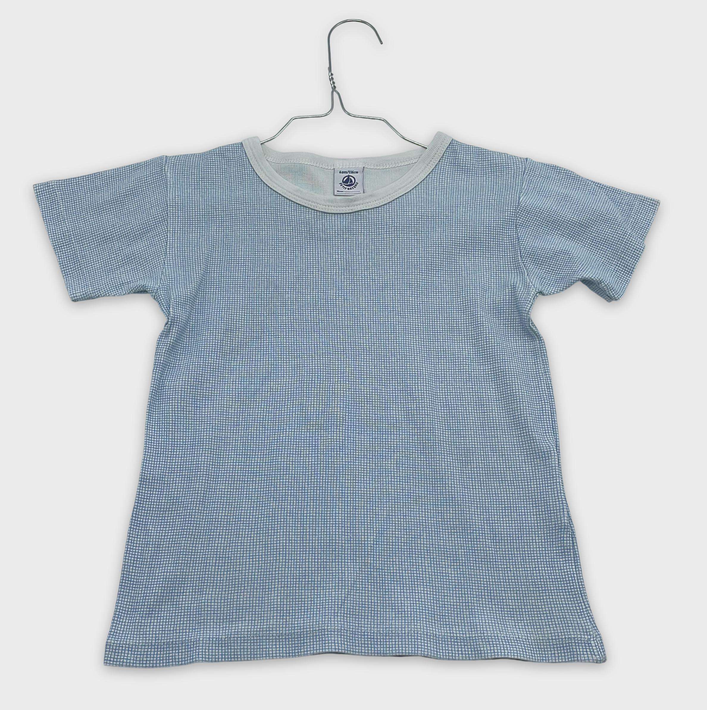 0-T-shirt manches courtes Petit Bateau 6 ans