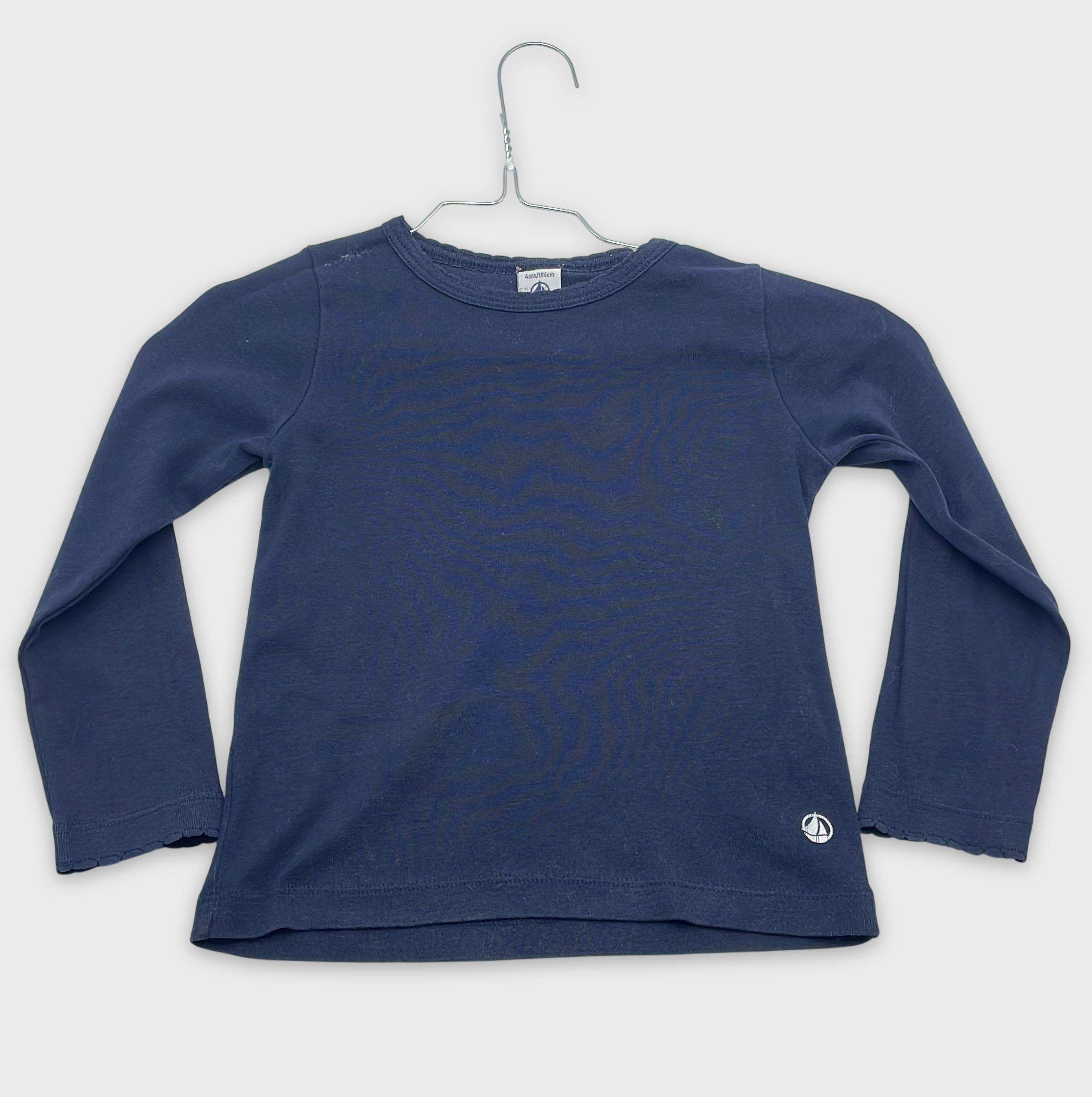 0-T-shirt manches longues Petit Bateau 4 ans