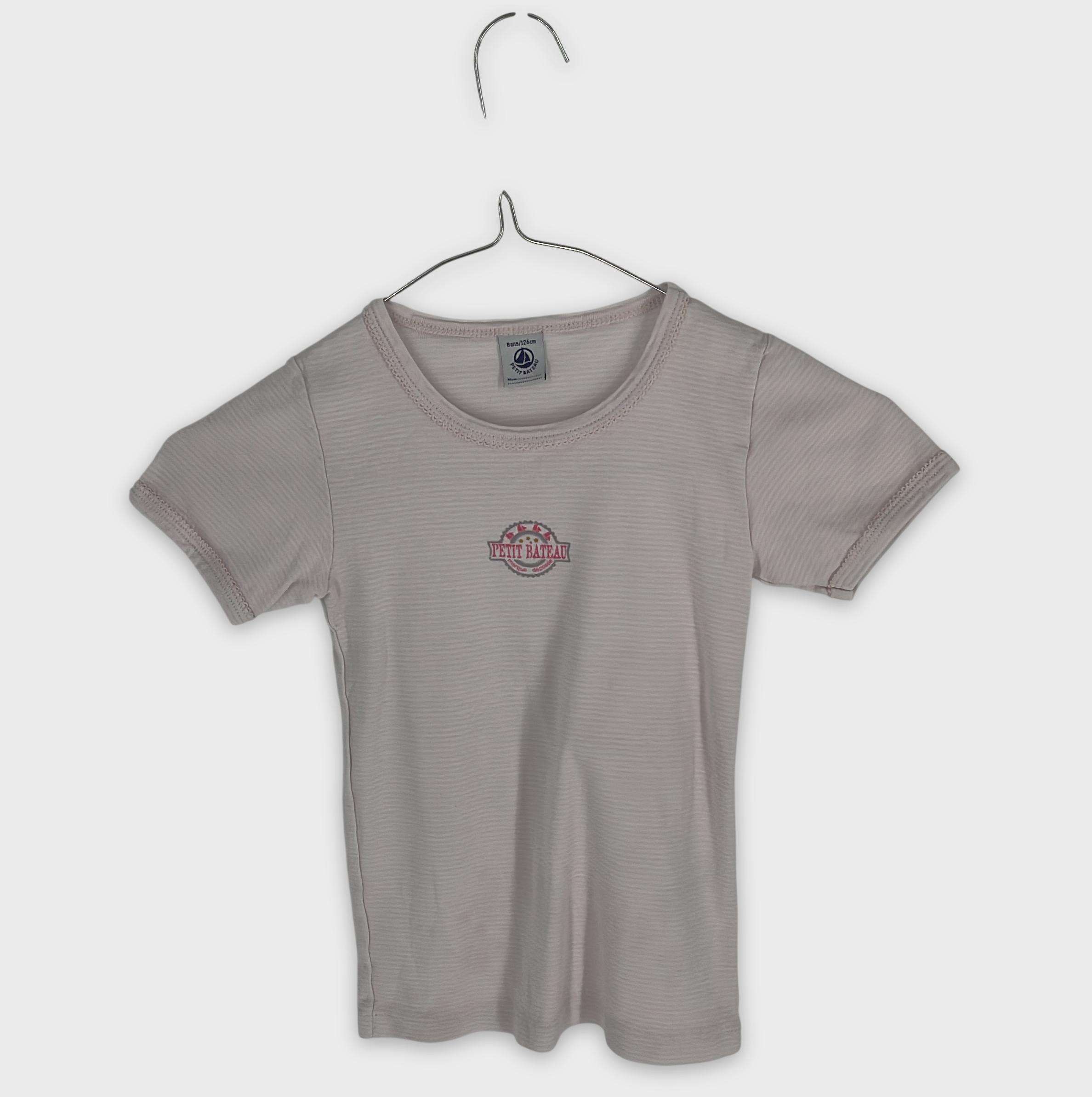 0-T-shirt manches courtes Petit Bateau 8 ans