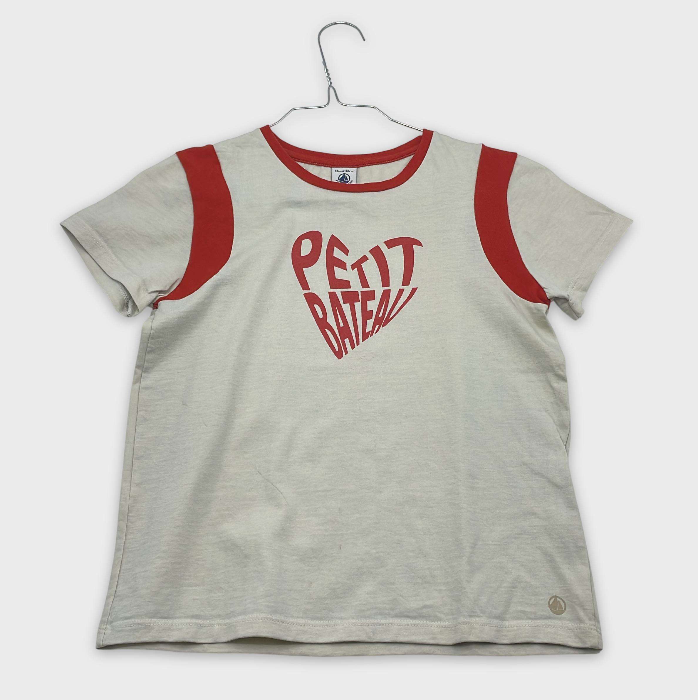 0-T-shirt manches courtes Petit Bateau 10 ans