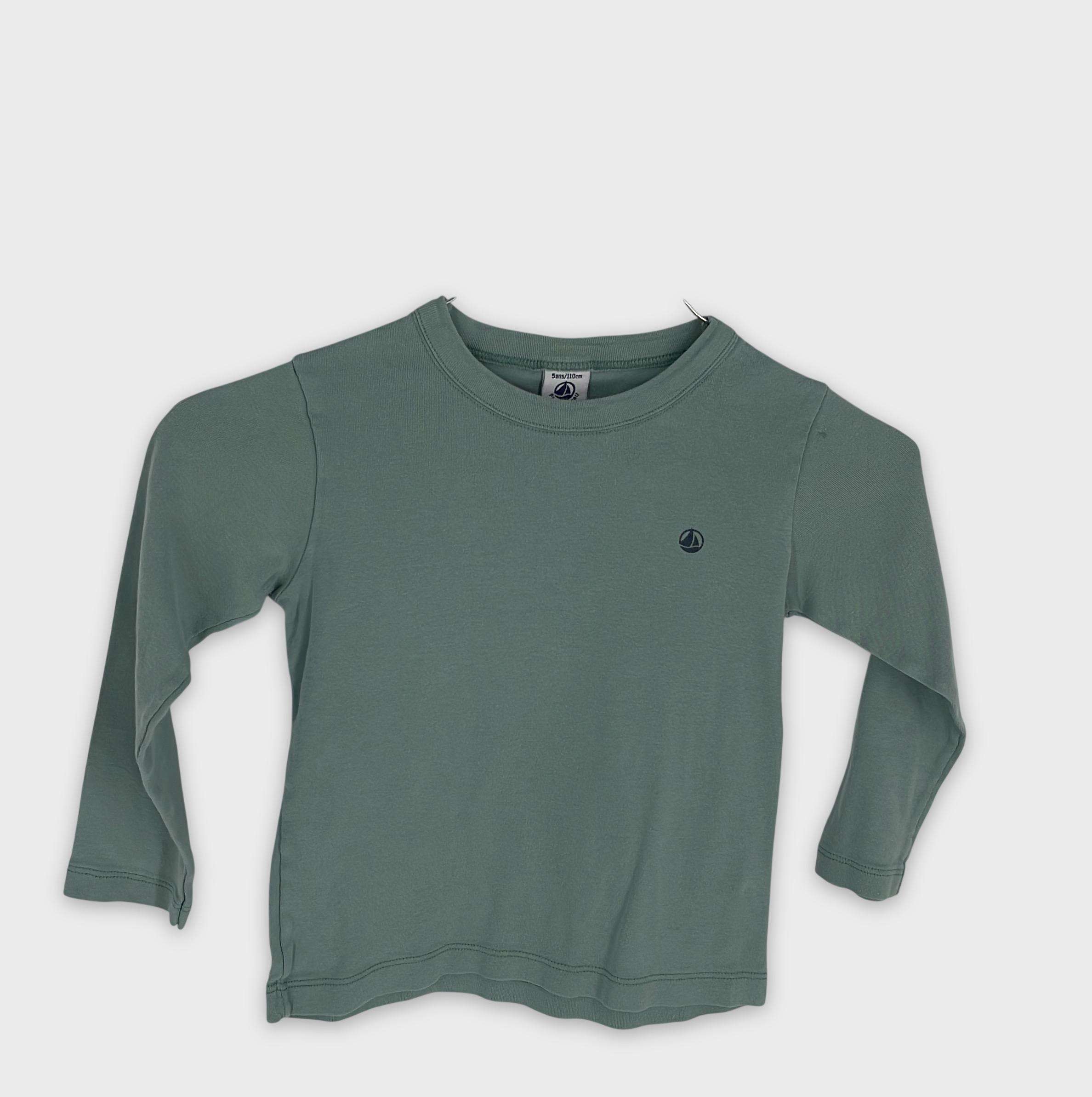 0-T-shirt manches longues Petit Bateau 5 ans