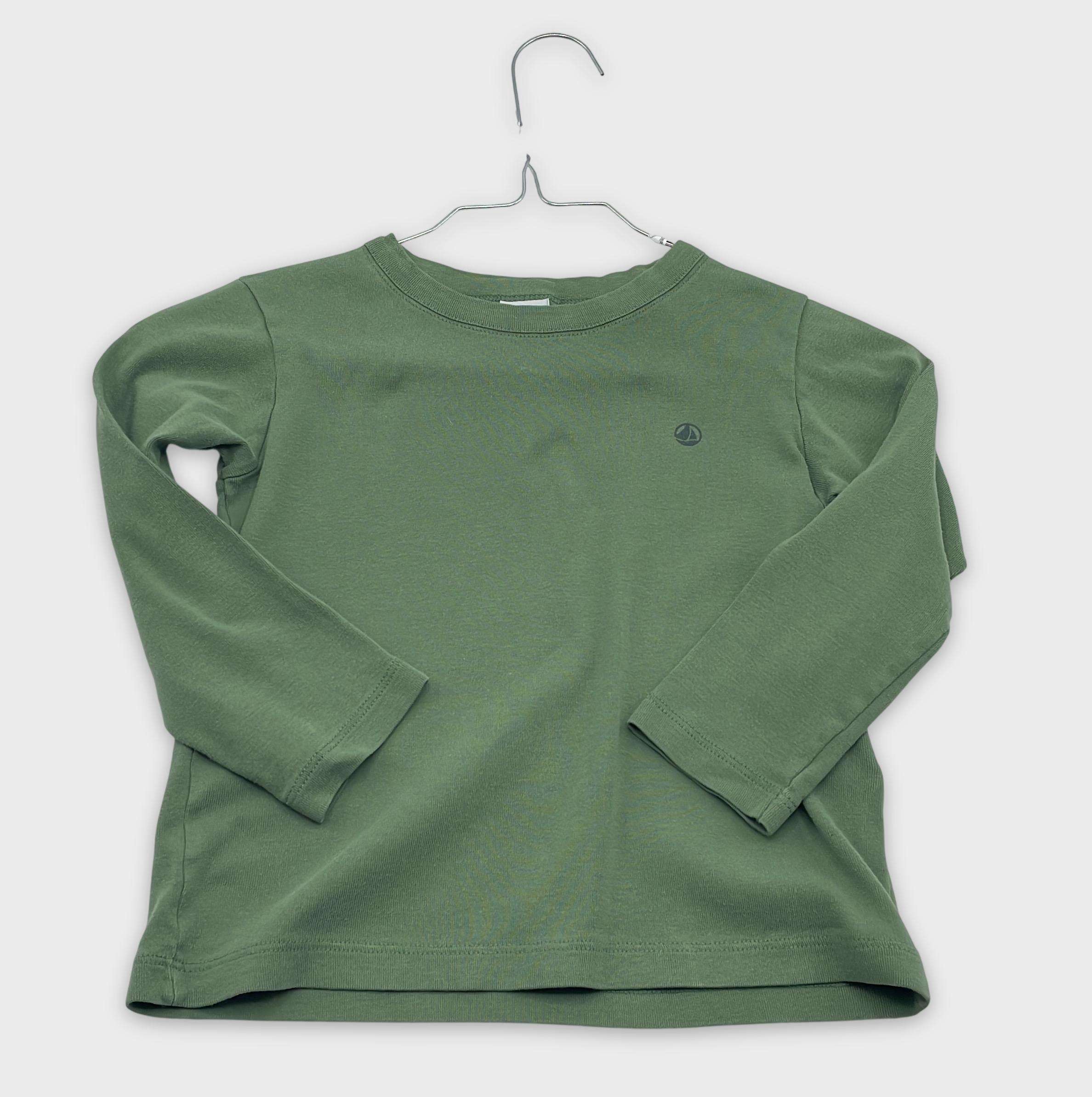 0-T-shirt manches longues Petit Bateau 5 ans