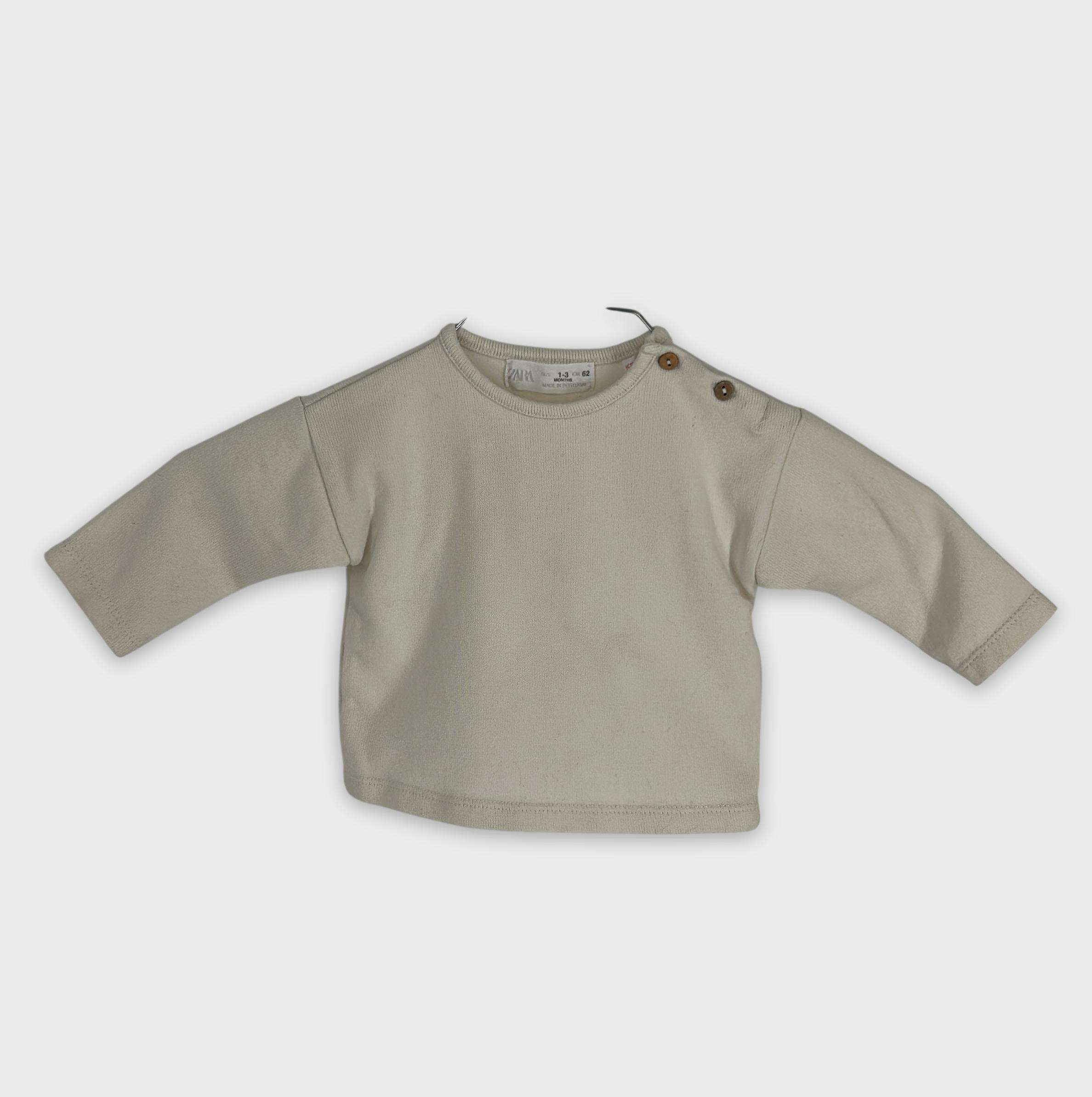 0-T-shirt manches longues Zara Baby 1-3 Mois