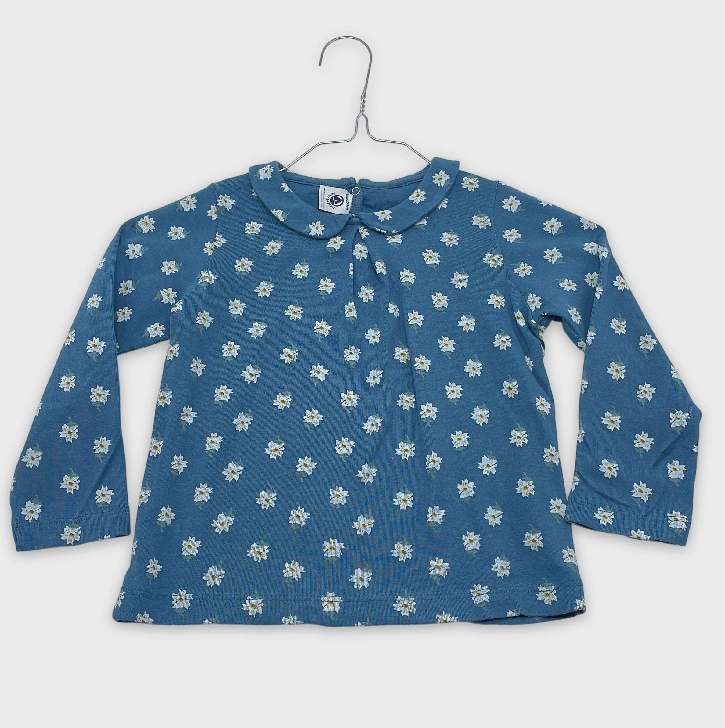 0-T-shirt manches longues Petit Bateau 4 ans
