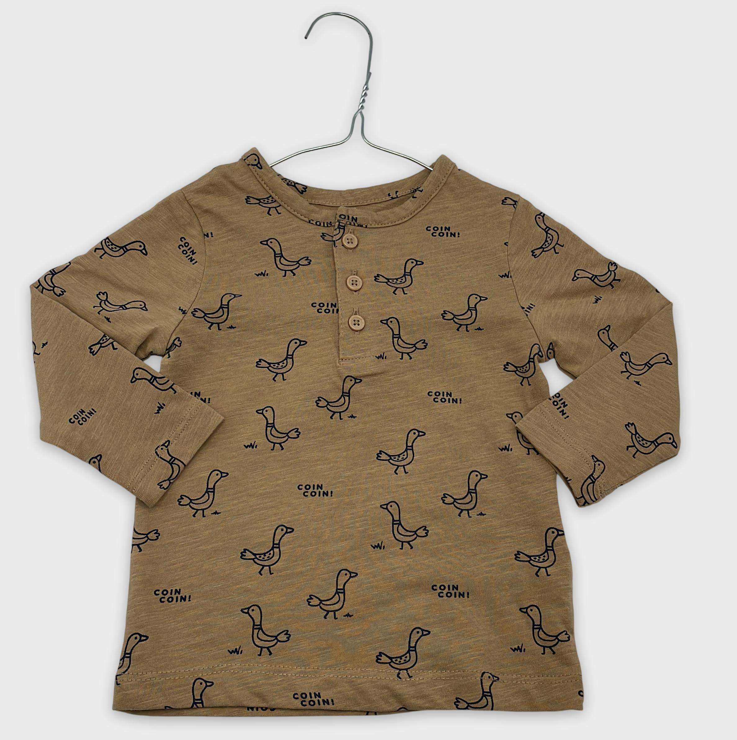 0-T-shirt manches longues Bout'Chou 12 mois