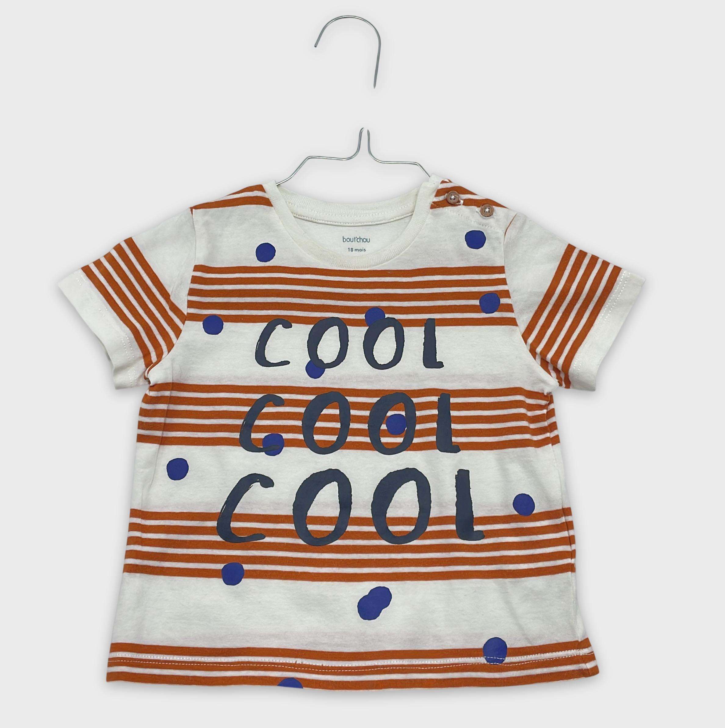 0-T-shirt manches courtes Bout'Chou 18 mois