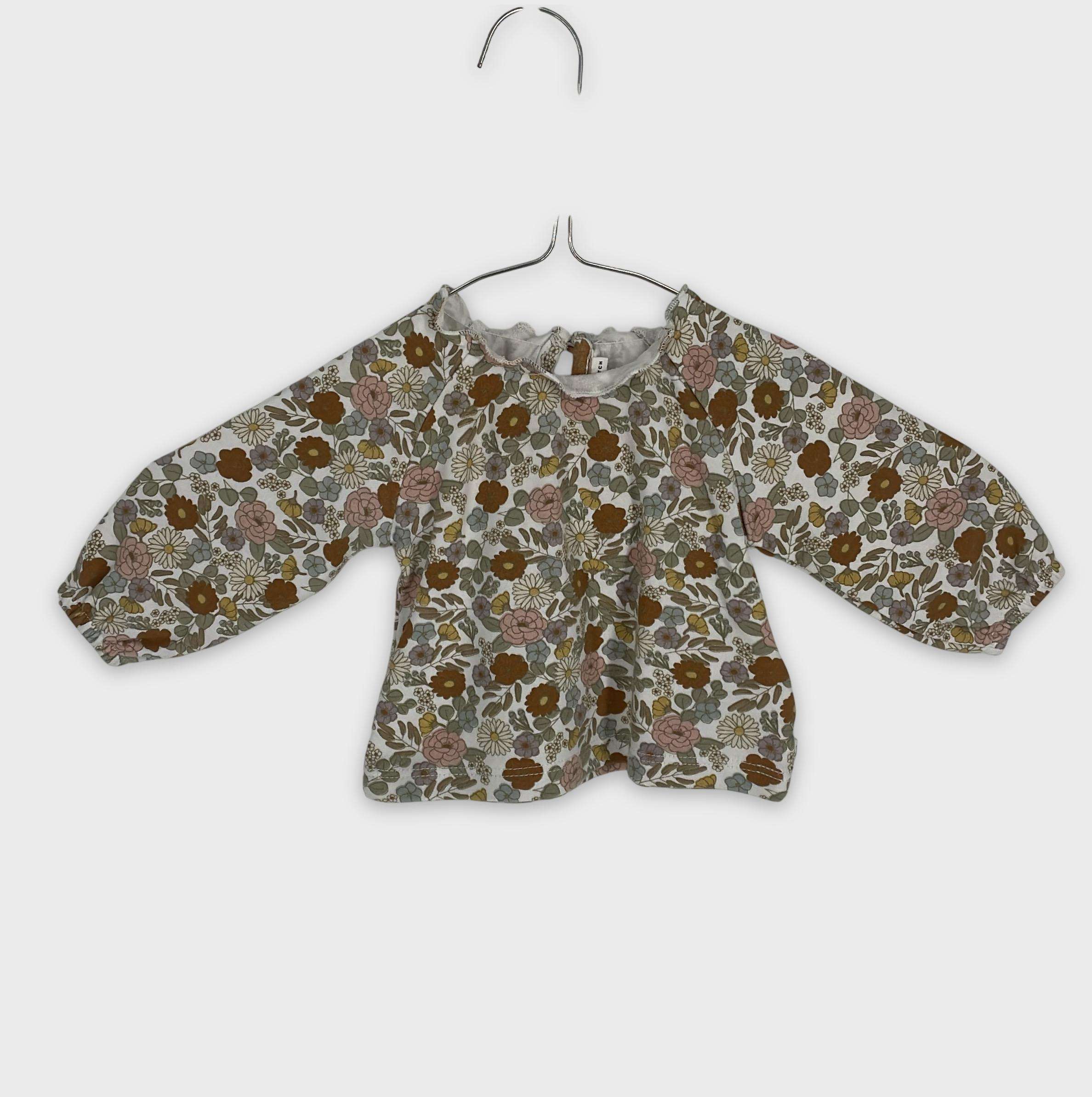0-T-shirt manches longues Marque Inconnue 0-1 Mois