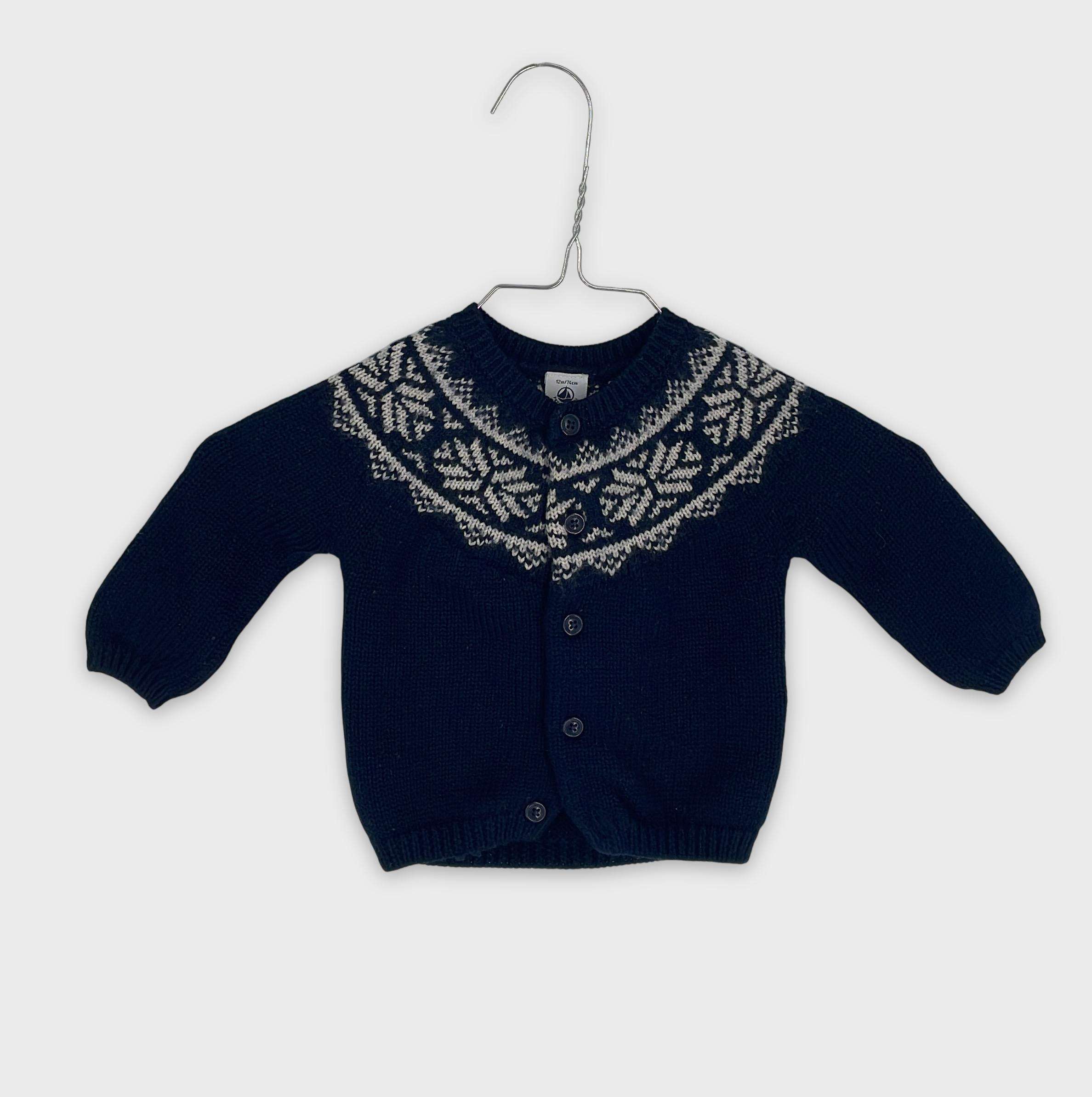 0-Gilet Petit Bateau 12 mois