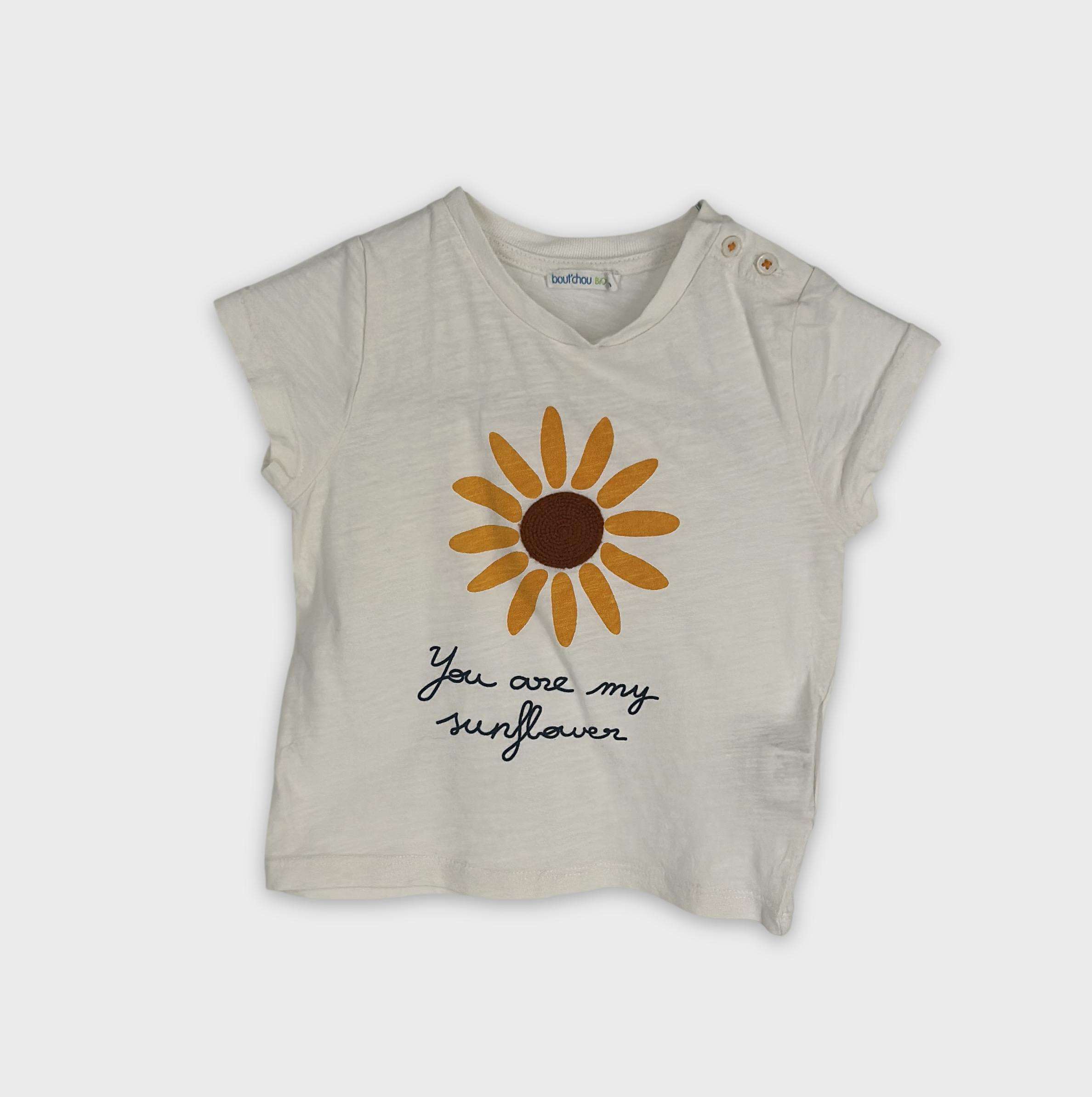 0-T-shirt manches courtes Bout'Chou 18 mois