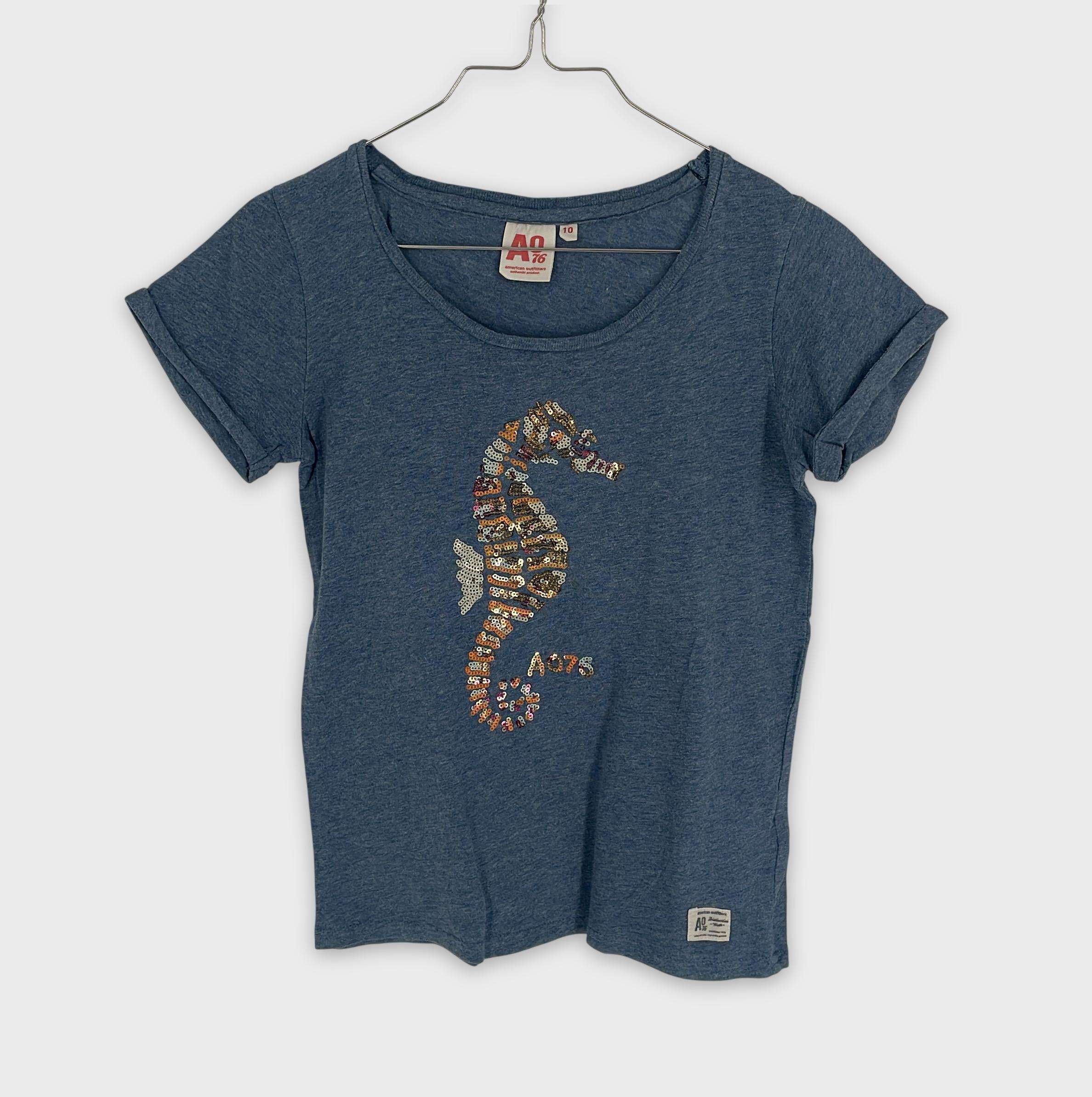 0-T-shirt manches courtes American Outfitters 10 ans